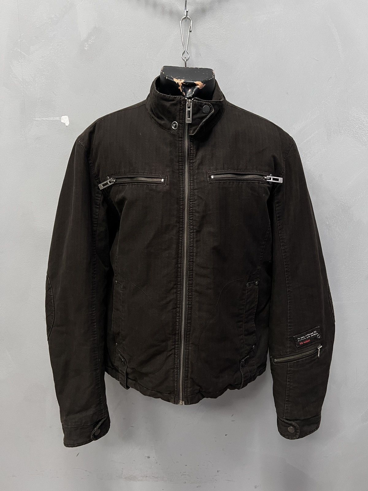 Rare hysteric glamour style canvas avant garde bomber y2k