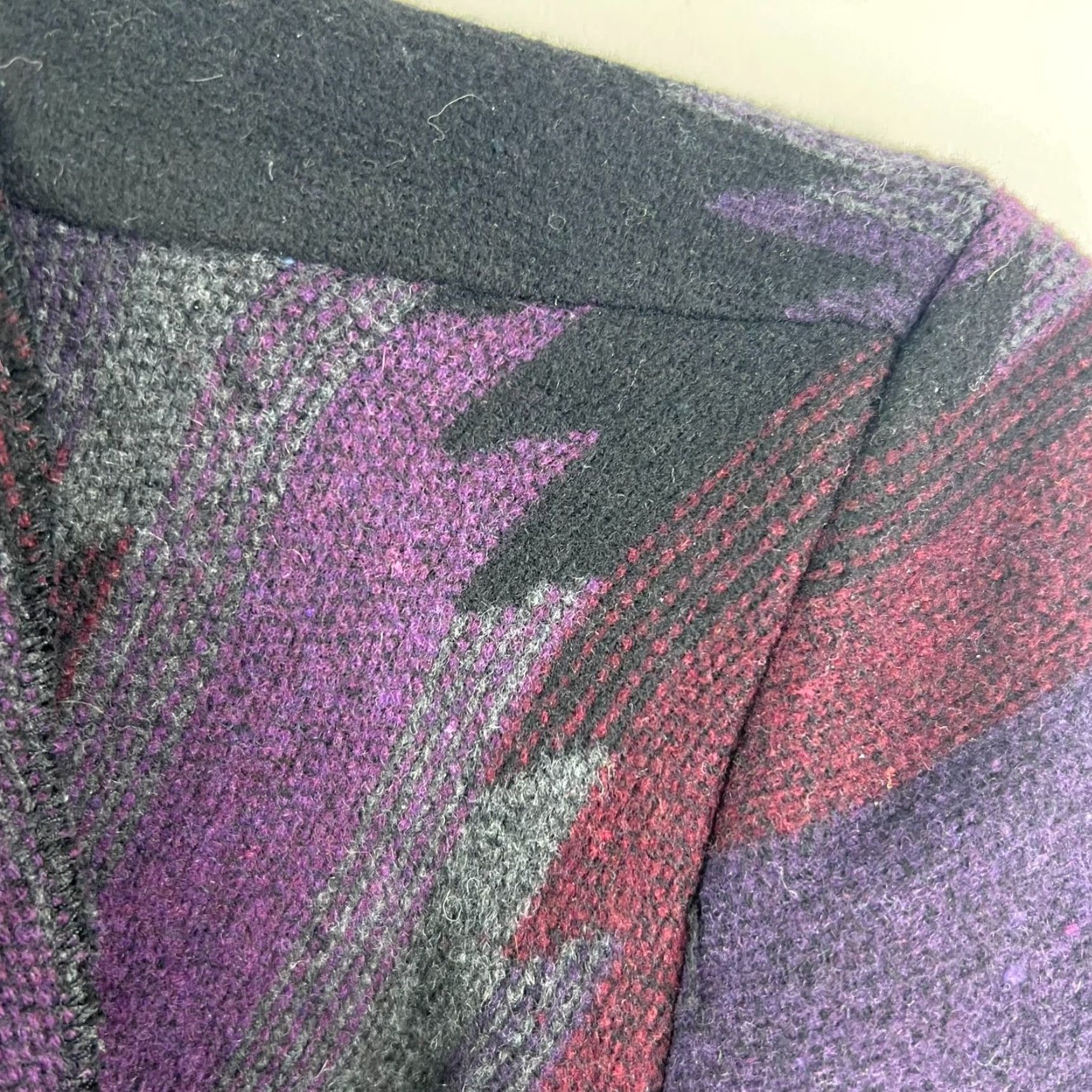 Vintage MO-KA Santa Fe Apparel Aztec Southwestern Open Cardigan Cape Womens 2XL Purple Size XXL / US 16-18 / IT 52-54 - 2 Thumbnail