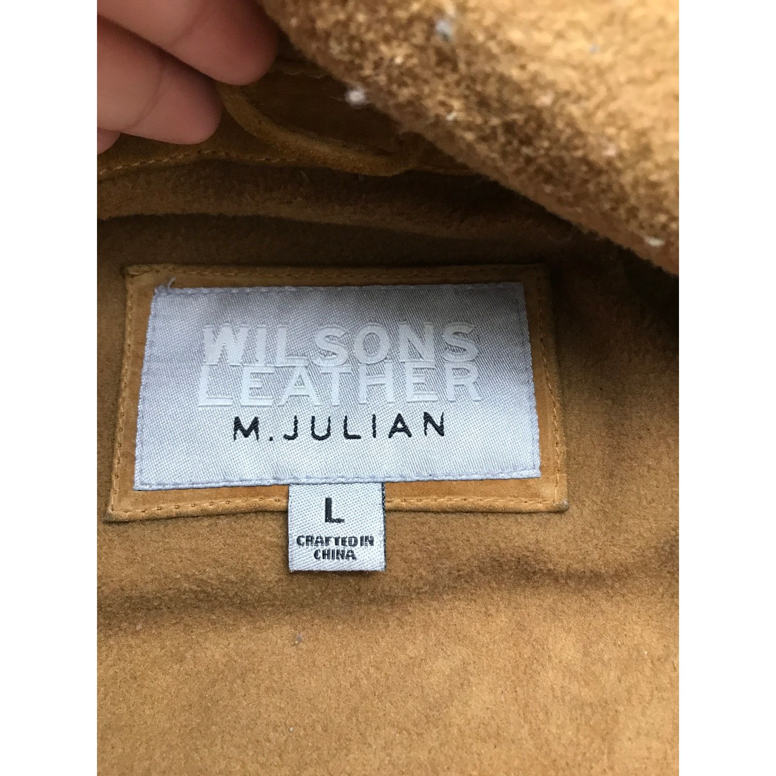 Wilsons Leather Wilsons Leather M. Julian Jacket Large Suede Faux Fur Trim Size L / US 10 / IT 46 - 4 Thumbnail