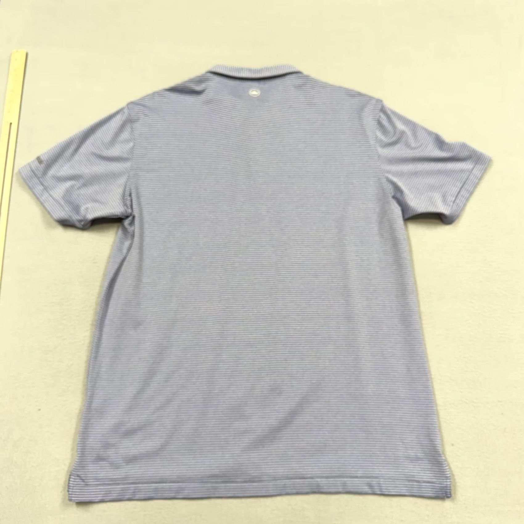 Peter Millar Peter Millar Crown Sport Polo Shirt Mens XL Blue Stripe Golf Short Sleeve Polyester Blue Stripe Crown Sport Embroidered Polo Shirt Mens XL Blue Stripe Size US XL / EU 56 / 4 - 6 Thumbnail