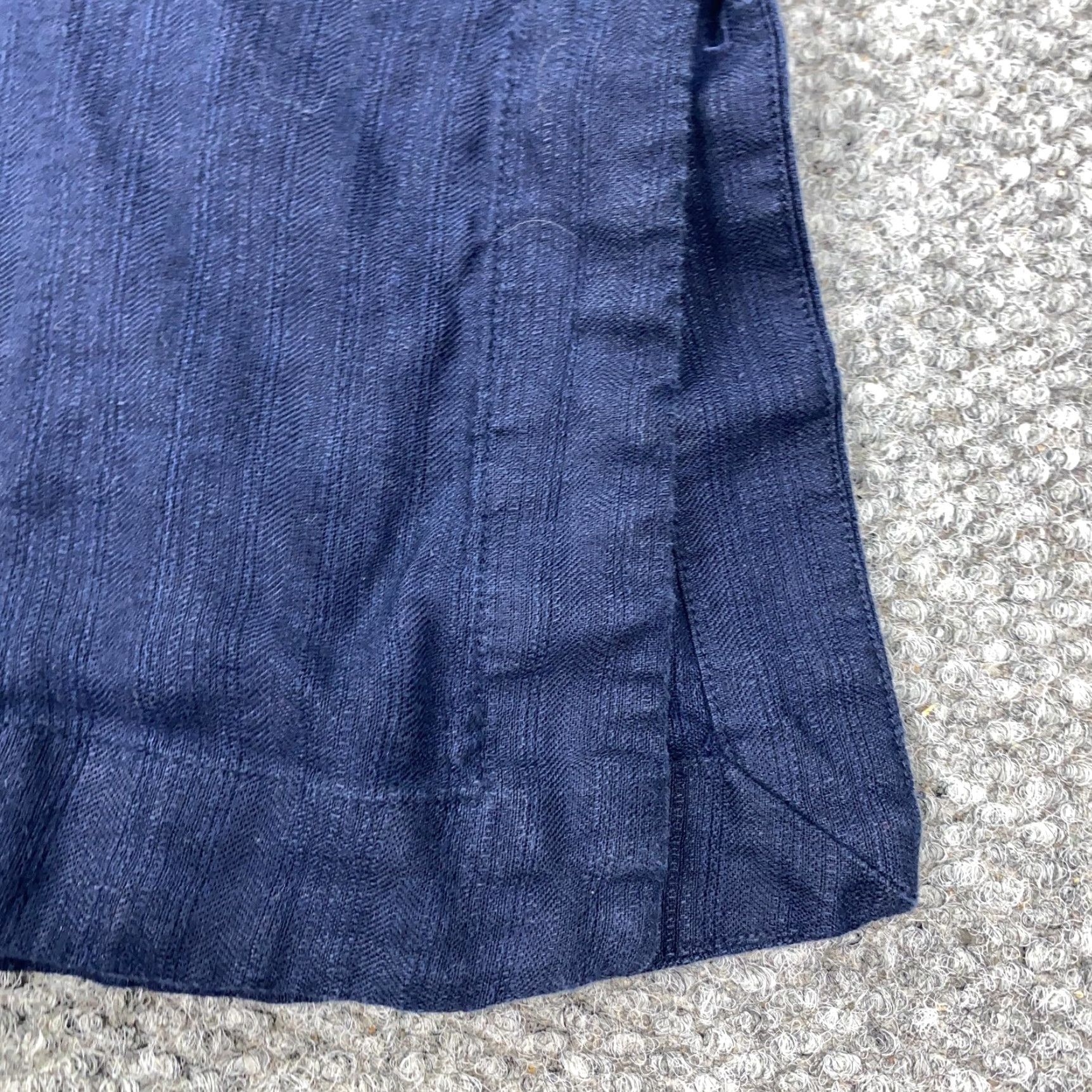 Ralph Lauren Lauren Ralph Lauren Blouse Womens Large Blue Linen High Neck Pullover Casual Asian-Inspired Size L / US 10 / IT 46 - 7 Thumbnail