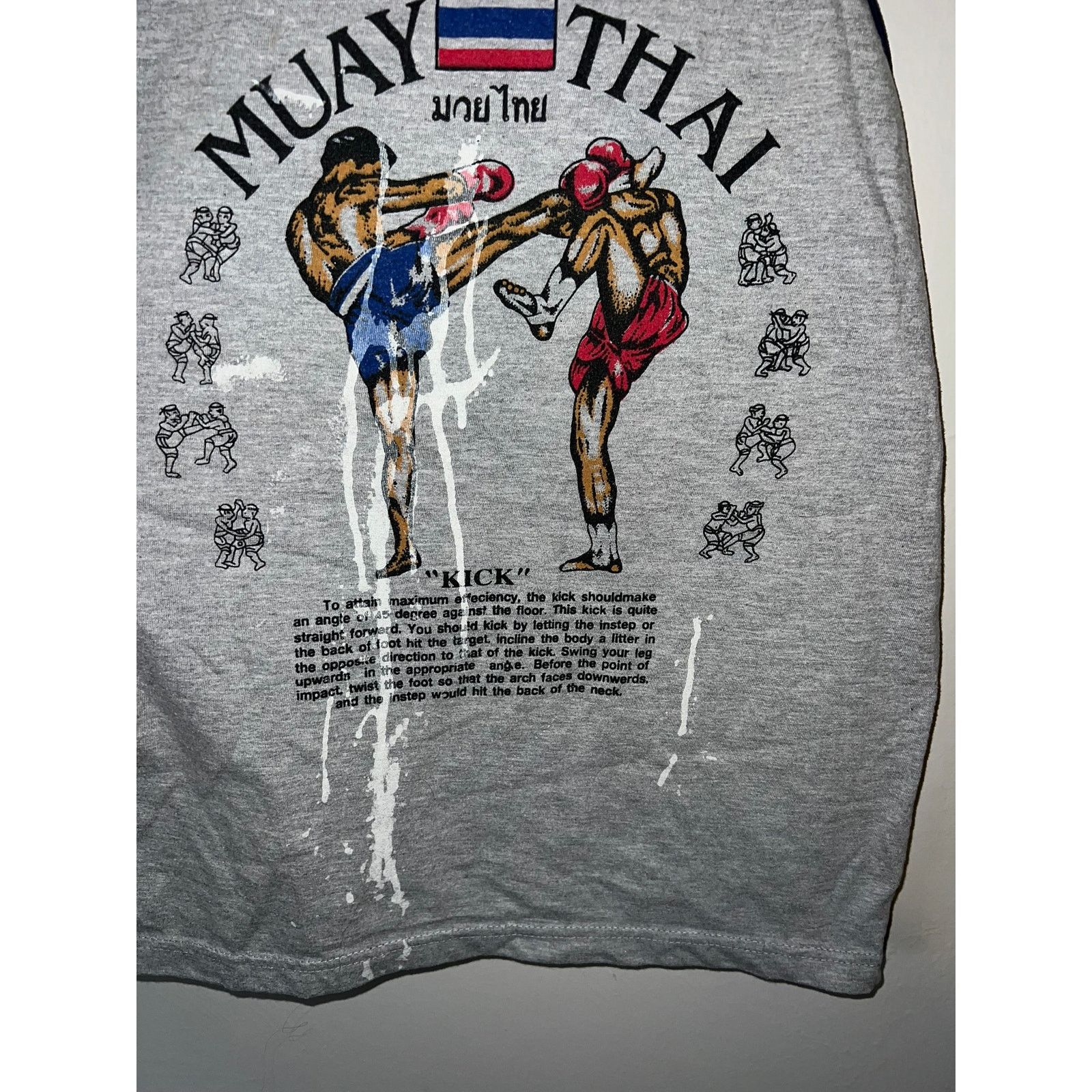 Vintage Vintage Kick Boxing Shirt Tank Thailand Muay Thai Fighting M Size US M / EU 48-50 / 2 - 6 Thumbnail