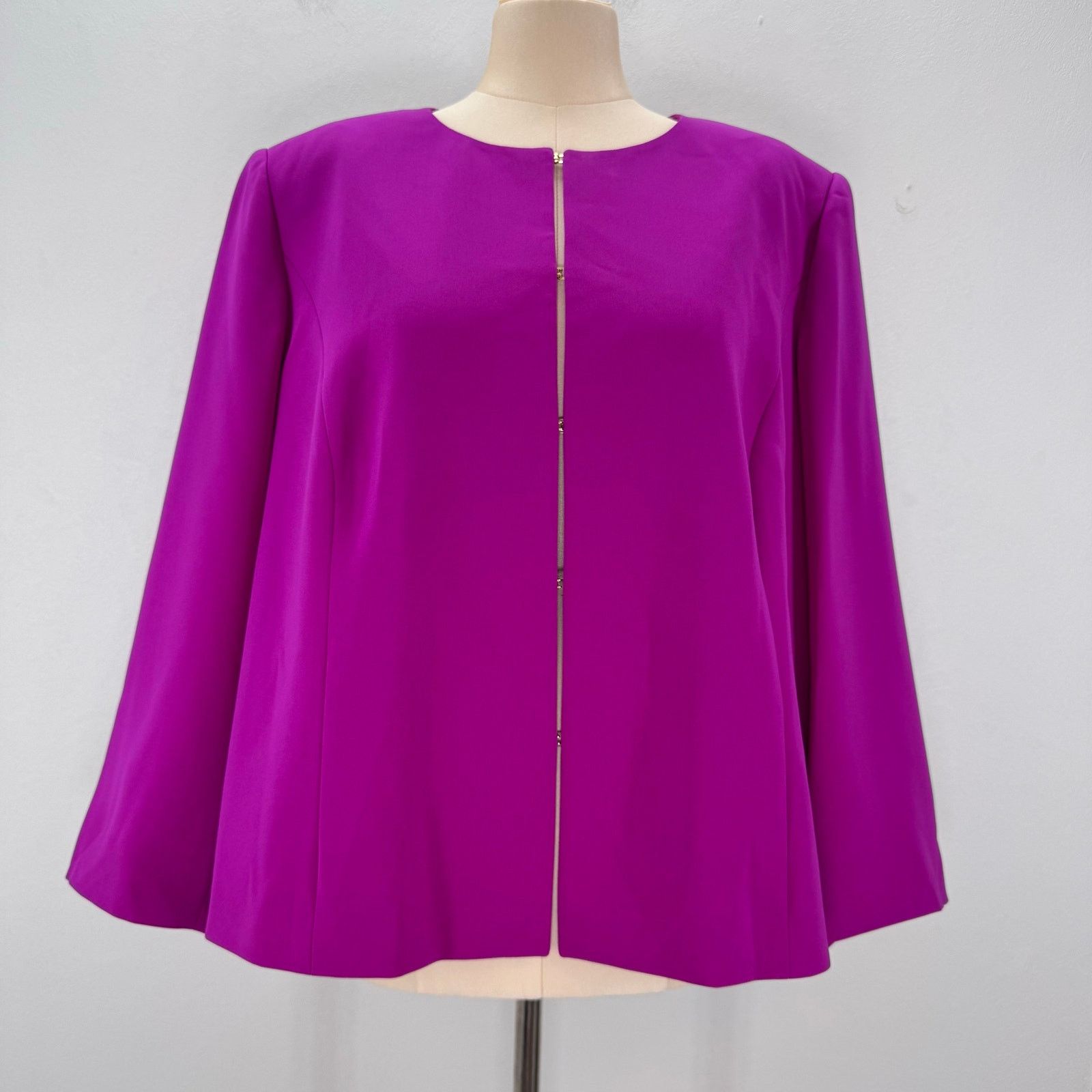 Marina Rinaldi Marina Rinaldi Pink Magenta Boxy Blazer Jacket US 24 Career Size 4XL / US 24-26 - 1 Thumbnail