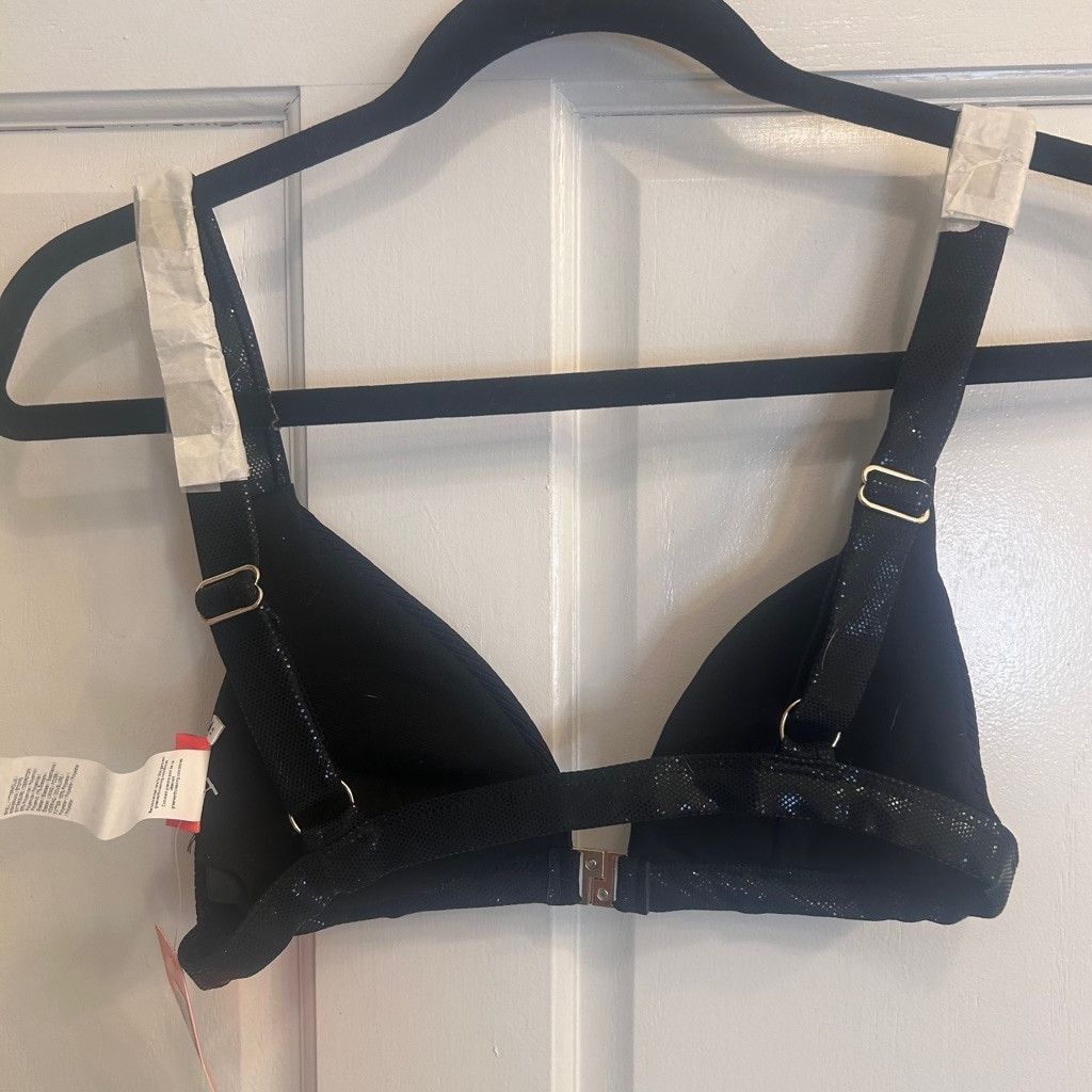 River Island Women's River Island Bikini Top Black Gold US 8 Size M / US 6-8 / IT 42-44 - 1 Thumbnail