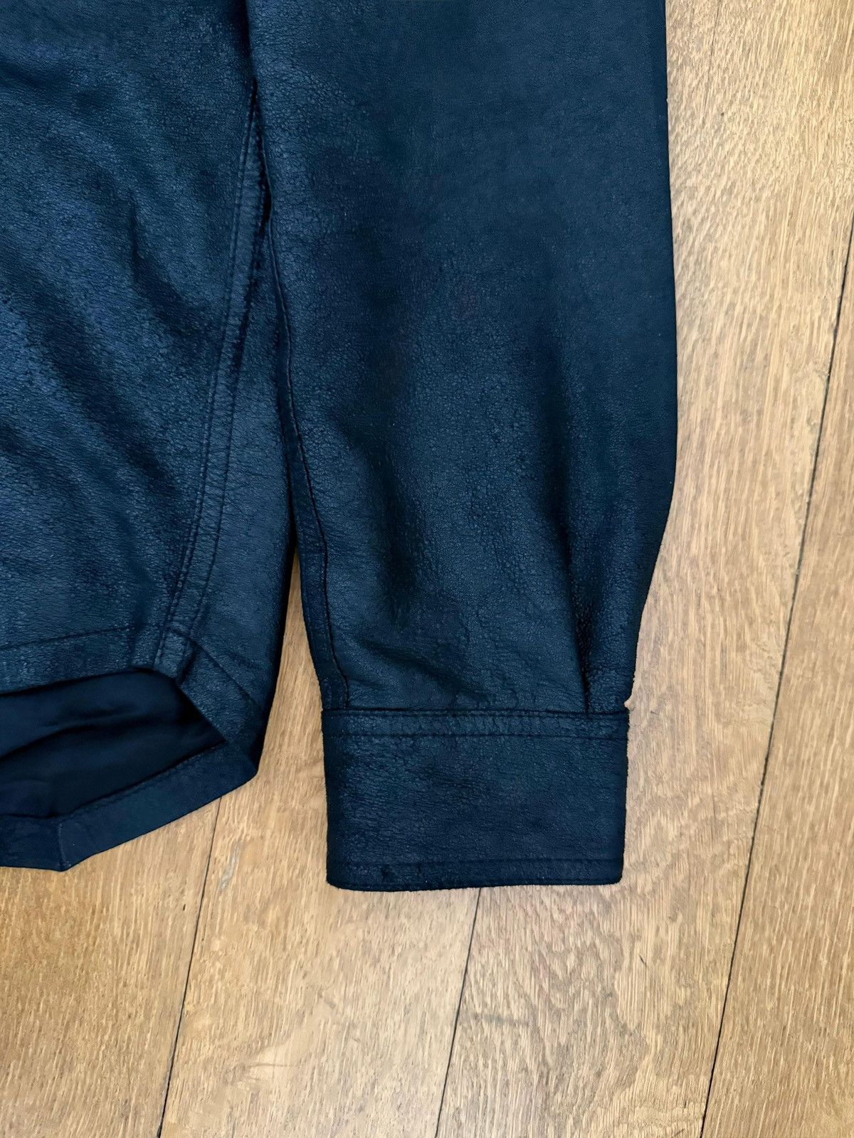 Rick Owens Blistered Leather Outhershirt Size US M / EU 48-50 / 2 - 10 Thumbnail