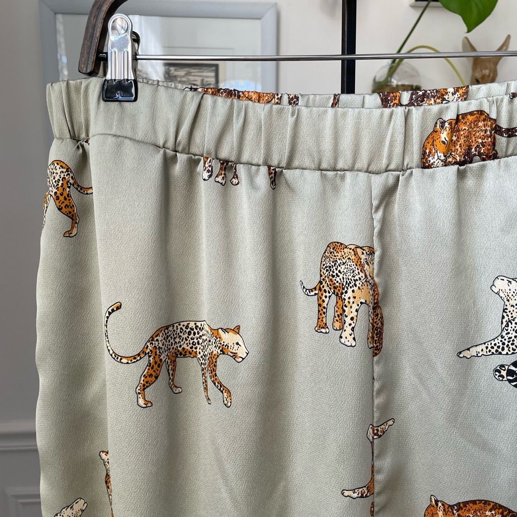 Other NWOT Good Times USA My Remedy Pant Top Set Sage Green Cheeta Size XL / US 12-14 / IT 48-50 - 5 Thumbnail