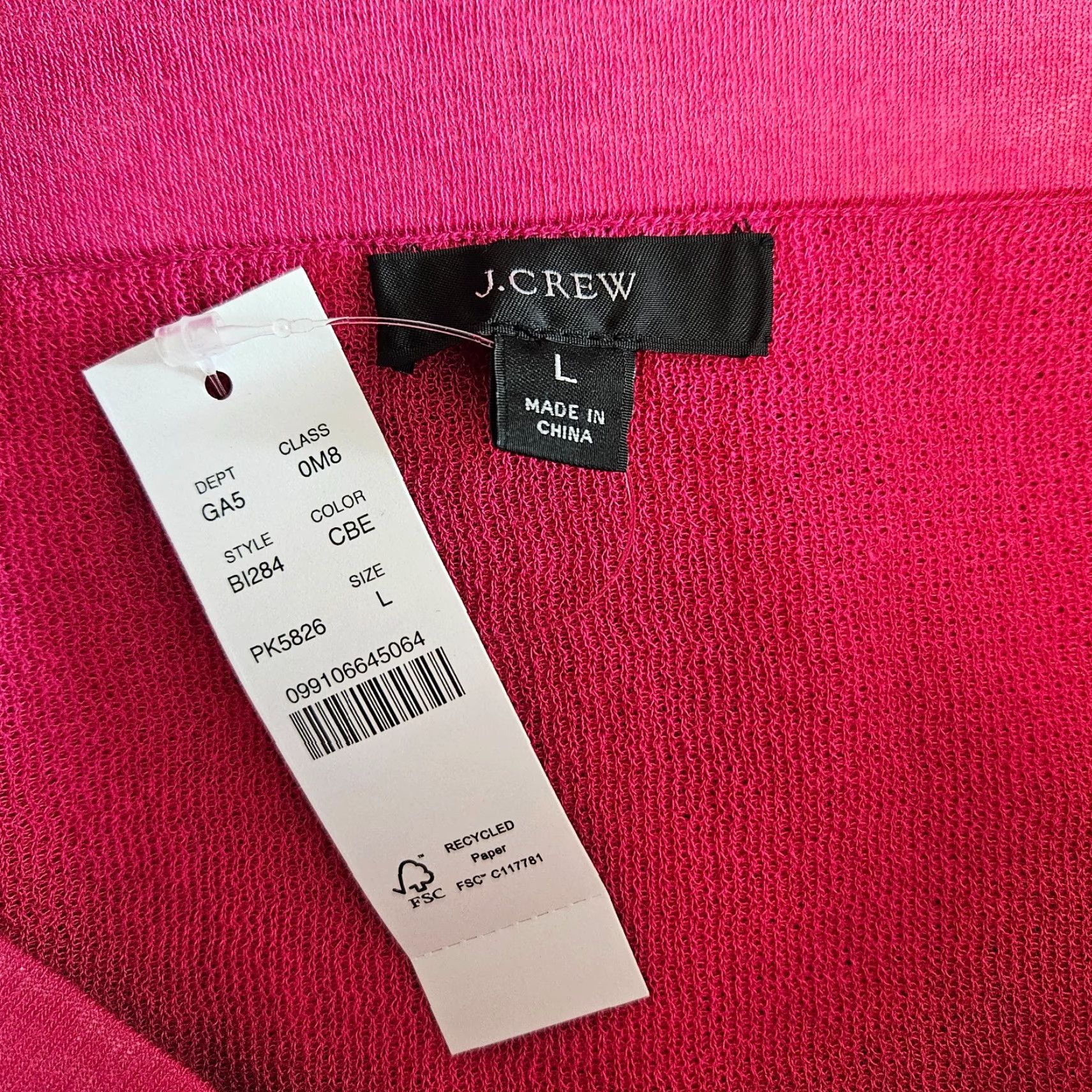 J.Crew J.CREW Skirt Womens Ribbed Flare Midi Solid Pink Pull On Cotton Blend Large Happy Spring Summer Womens Mens Size 36" / US 14 / IT 50 - 4 Thumbnail