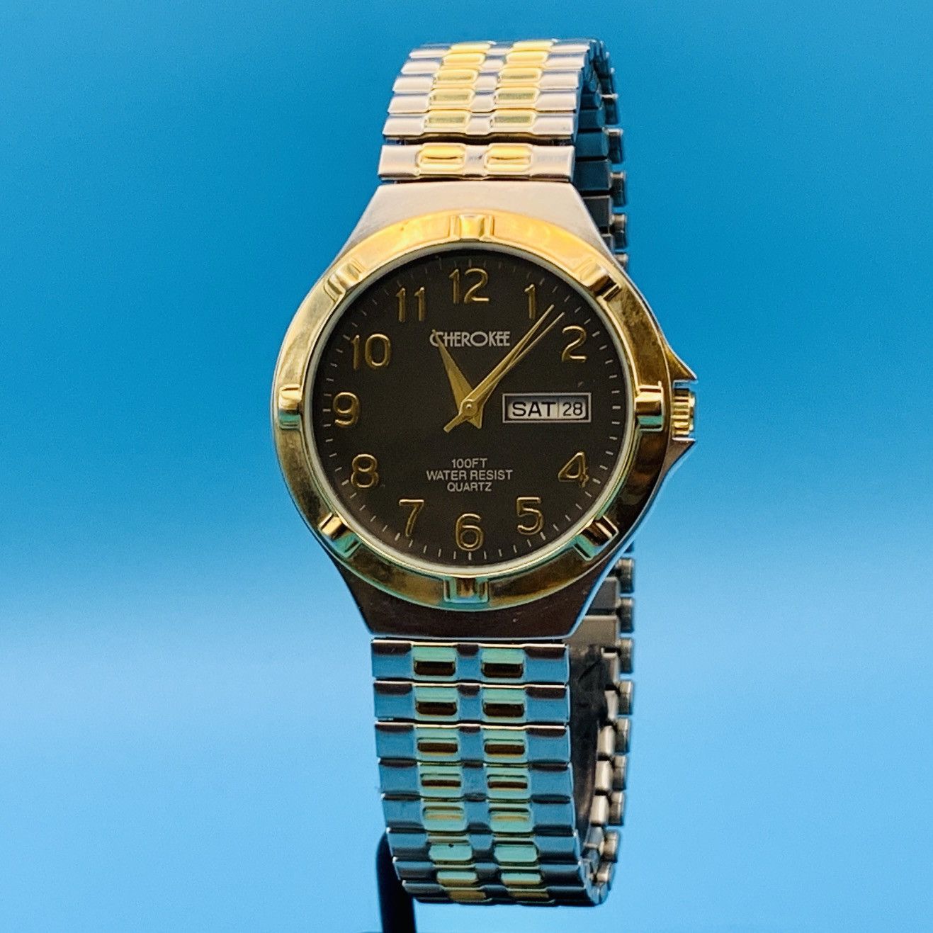 Cherokee CHEROKEE 32903 Men’s Vintage Quartz Wristwatch Works Size ONE SIZE - 1 Thumbnail