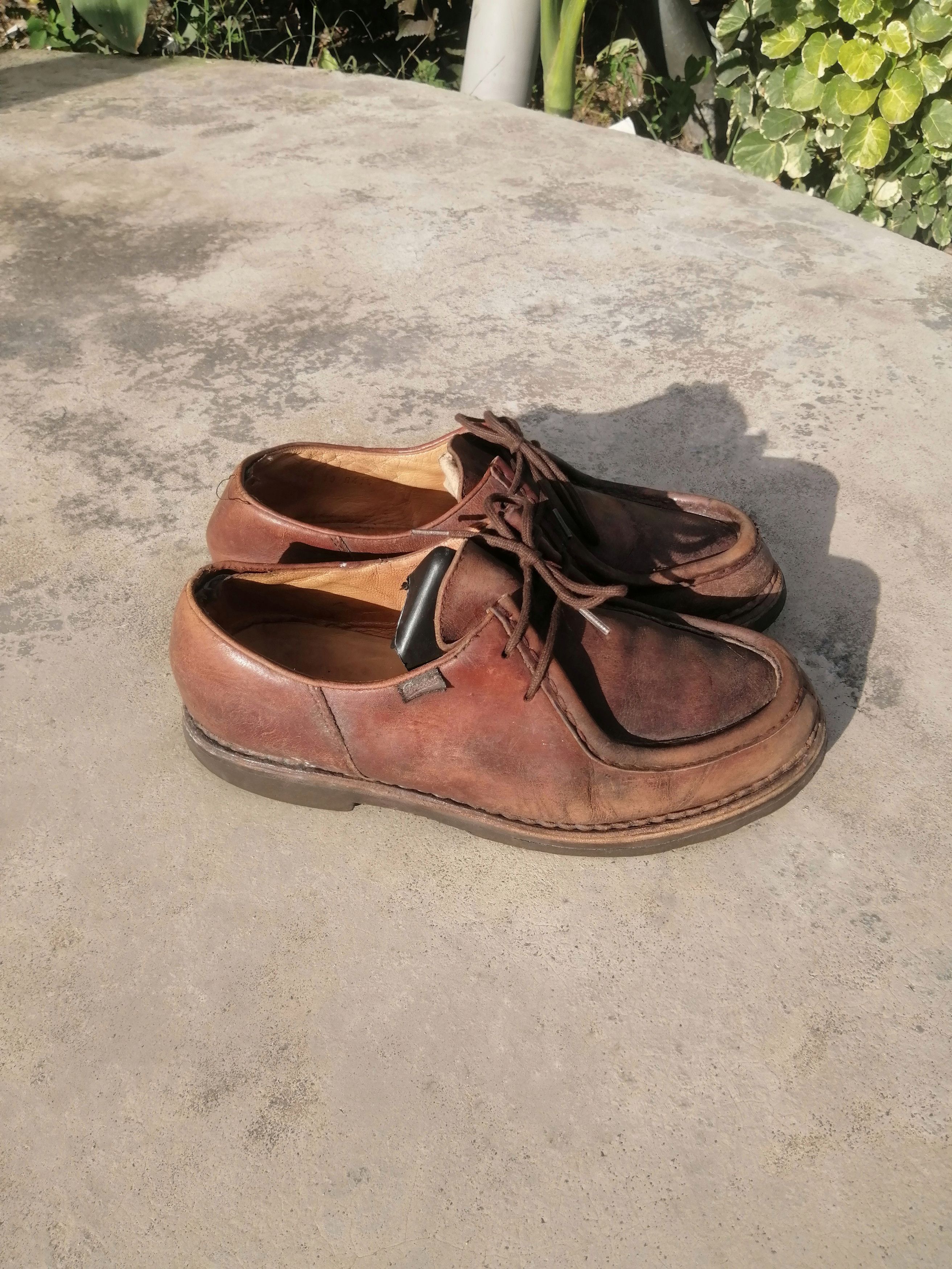 Paraboot Paraboot Michael Brown Leather Moc Toe Derby - 41.5 - France Size US 8.5 / EU 41-42 - 4 Thumbnail