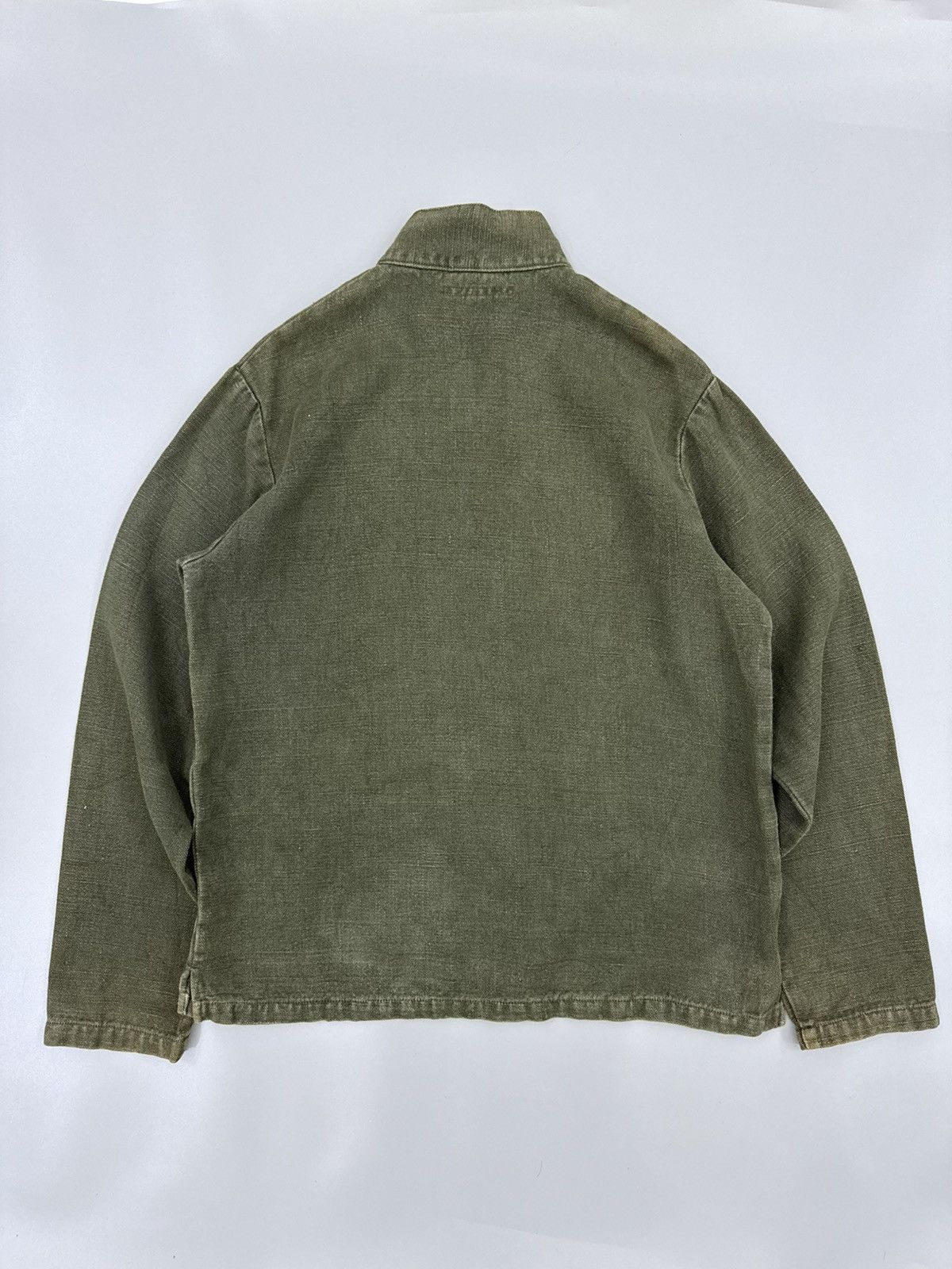 Blue Blue Japan GAIJIN MADE Handwoven Hemp Halfzip Anorak Jumper Jacket Size US M / EU 48-50 / 2 - 11 Thumbnail