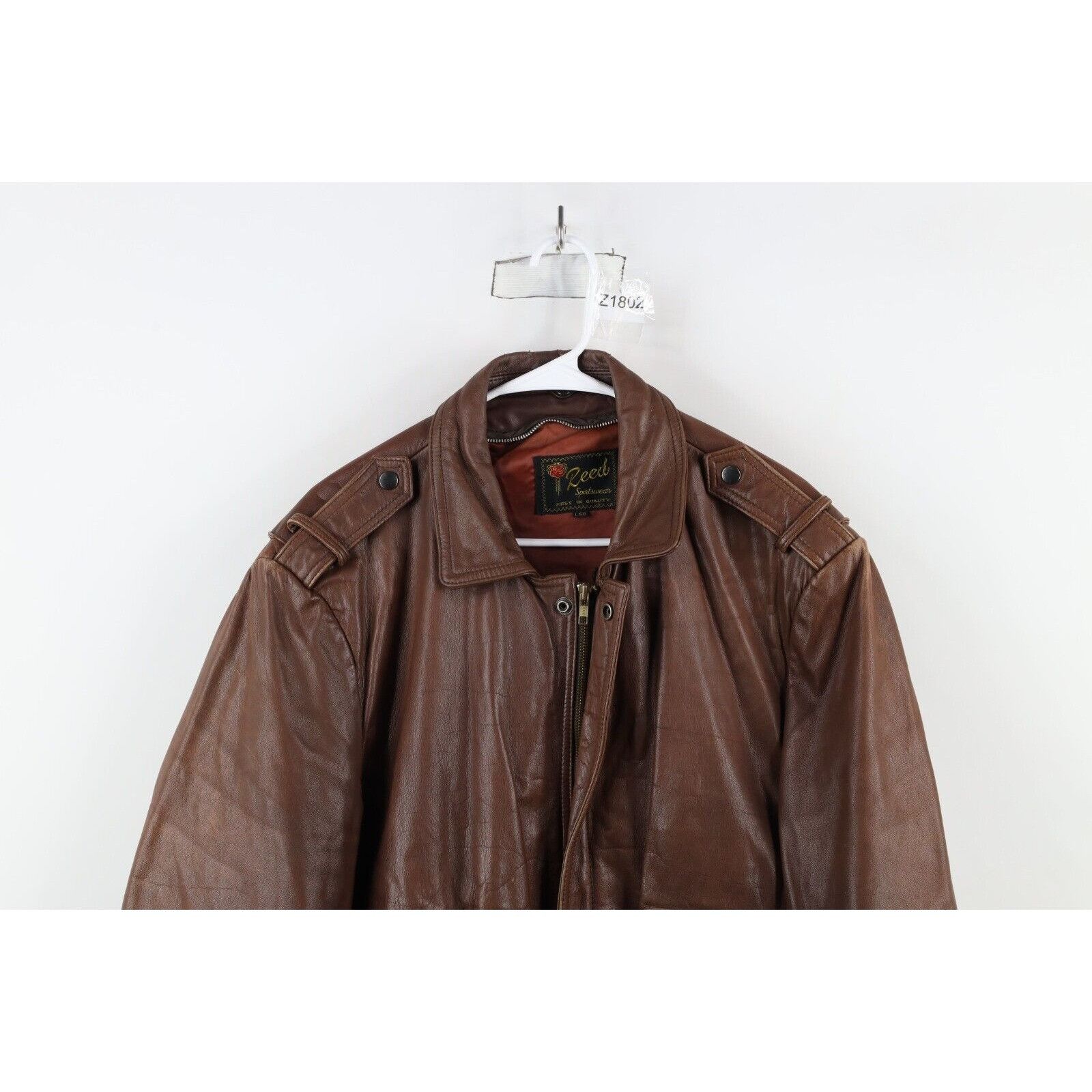 Vintage Vintage 70s Streetwear Leather Flight Bomber Jacket Size US XXL / EU 58 / 5 - 2 Thumbnail