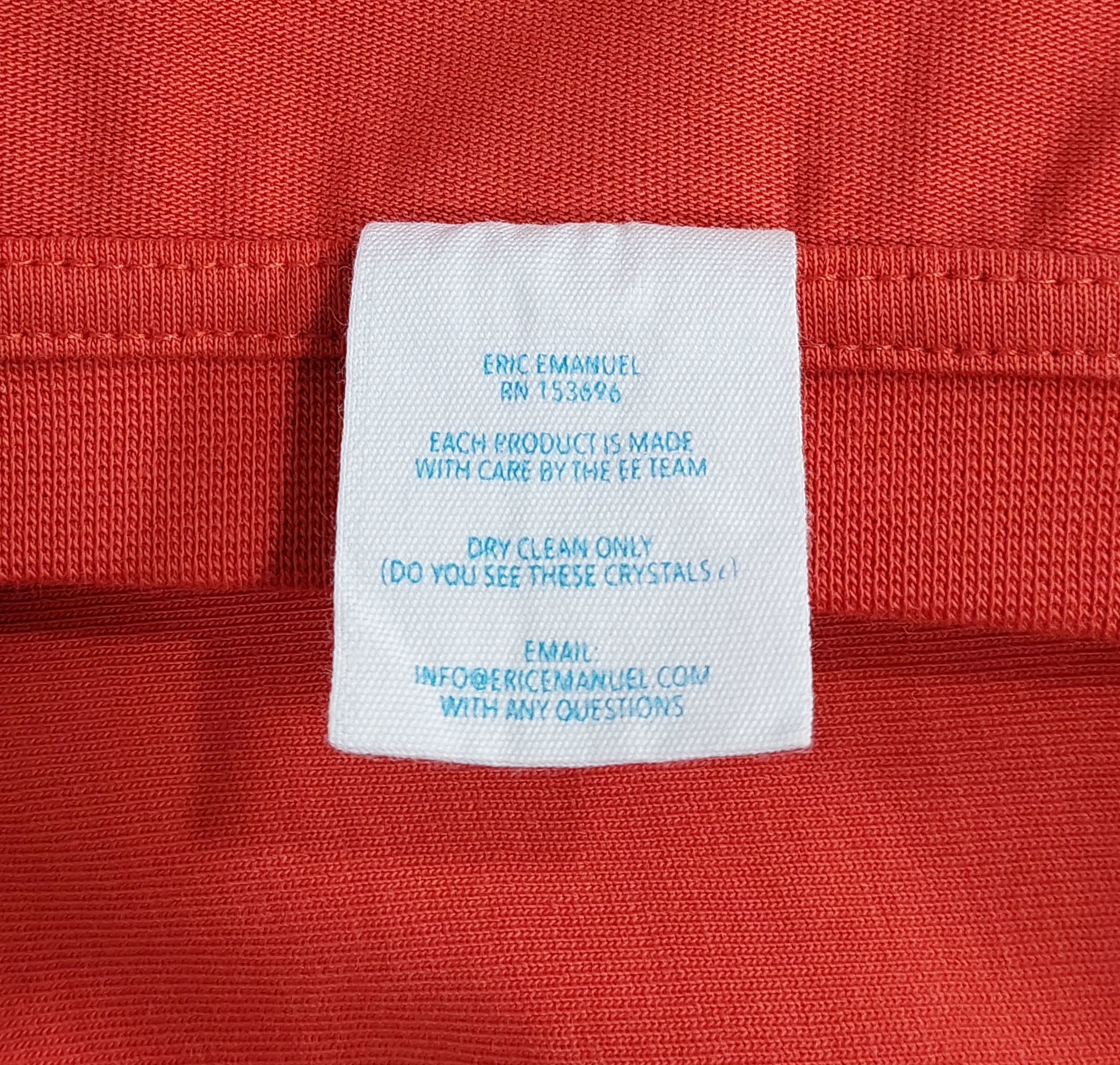 Eric Emanuel swarovski EE tshirt - red XL Size US XL / EU 56 / 4 - 4 Thumbnail