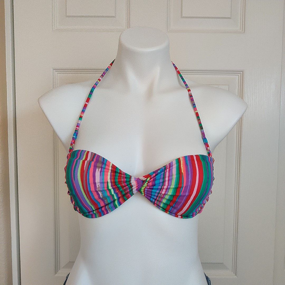 Victoria's Secret Victoria's Secret striped knotted bikini top sz XS Size ONE SIZE - 1 Thumbnail