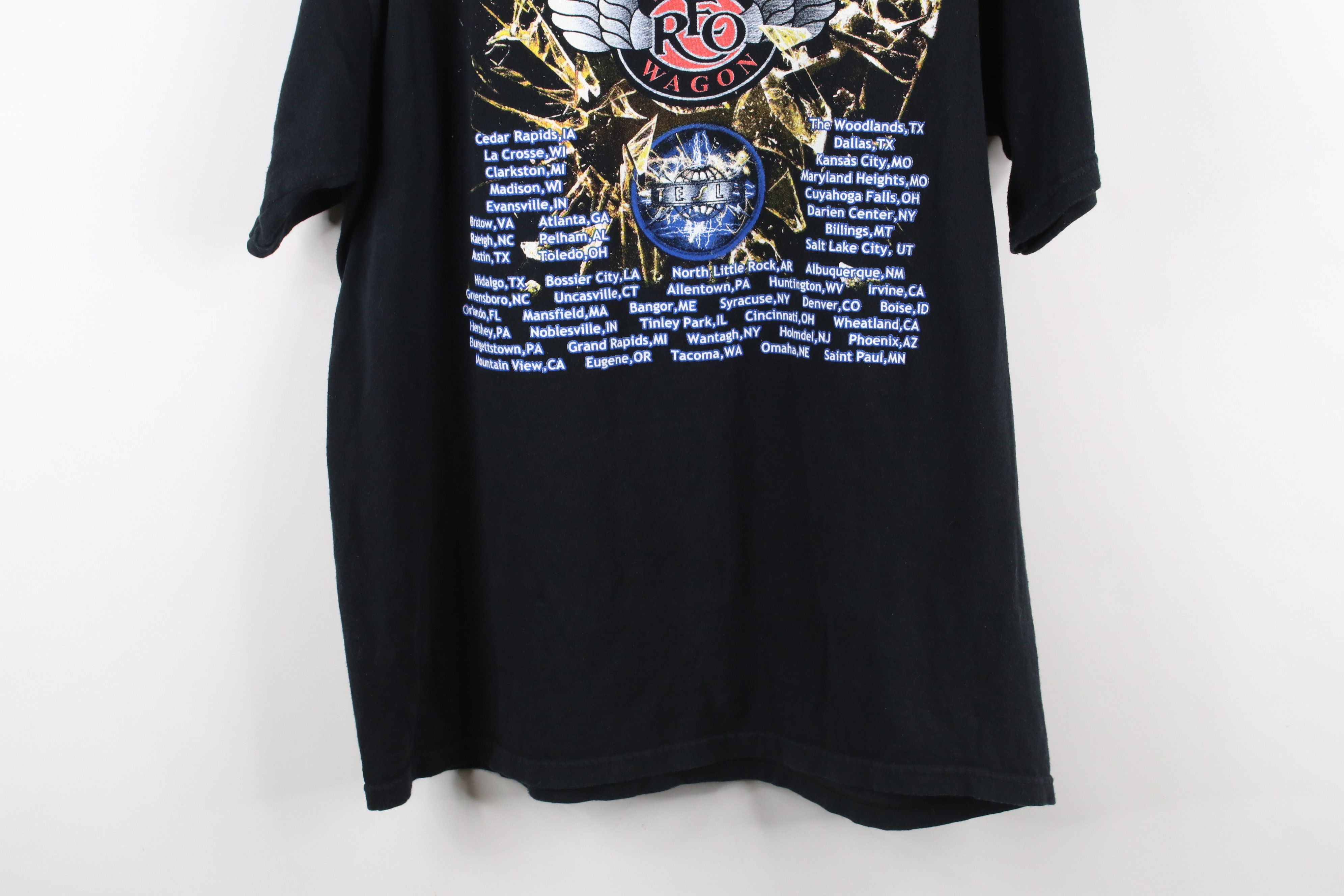 Vintage Vintage Tour Def Leppard REO Speed Wagon Band T-Shirt Size US XL / EU 56 / 4 - 14 Thumbnail