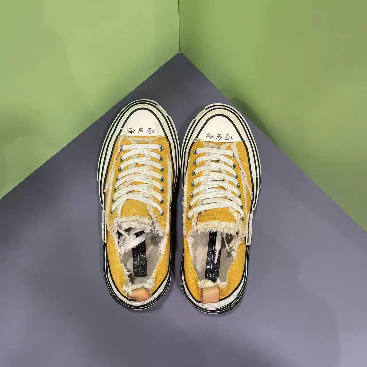 xVESSEL xVESSEL Wu Jianhao Yellow White Ginger Canvas Shoes K15 Size US 8 / EU 41 - 7 Thumbnail