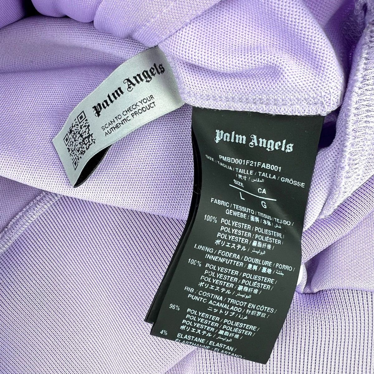 Palm Angels Palm Angels Lilac Track Jacket Size US L / EU 52-54 / 3 - 5 Thumbnail