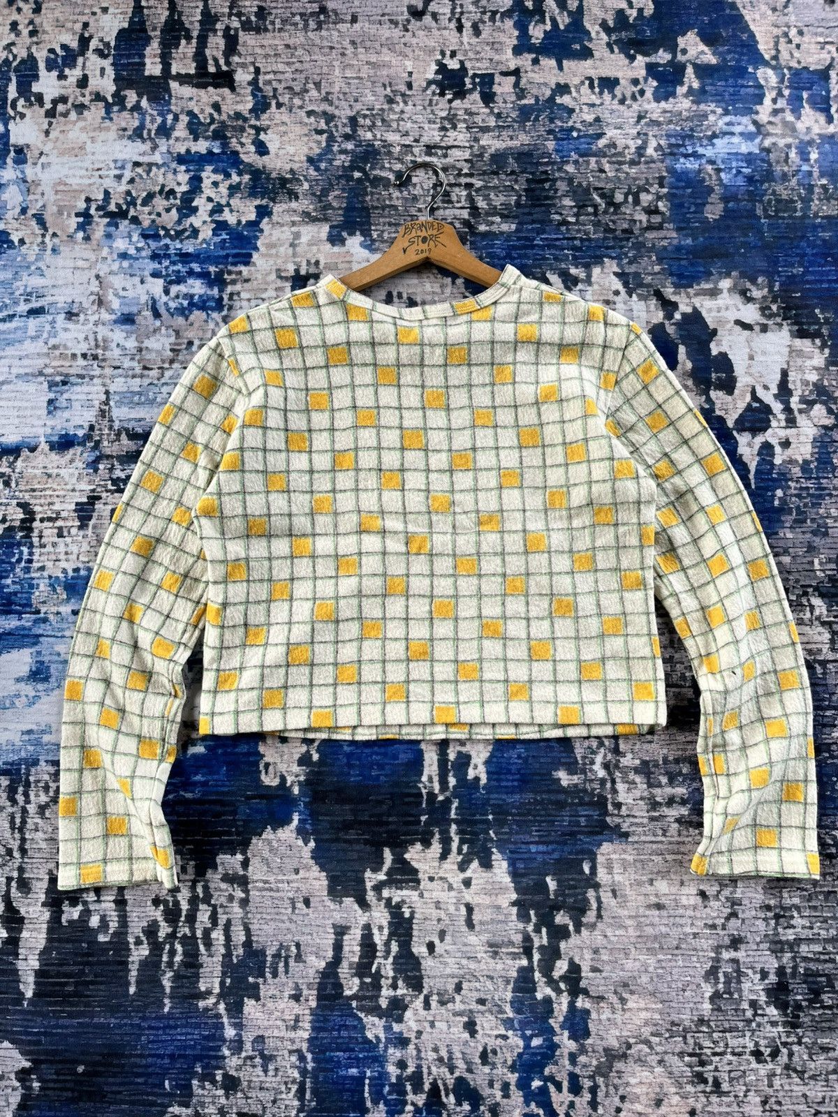 Yohji Yamamoto 💥STEALS💥 Y’s Yohji Yamamoto Tetris Block Crop Long Sleeve Size L / US 10 / IT 46 - 2 Thumbnail