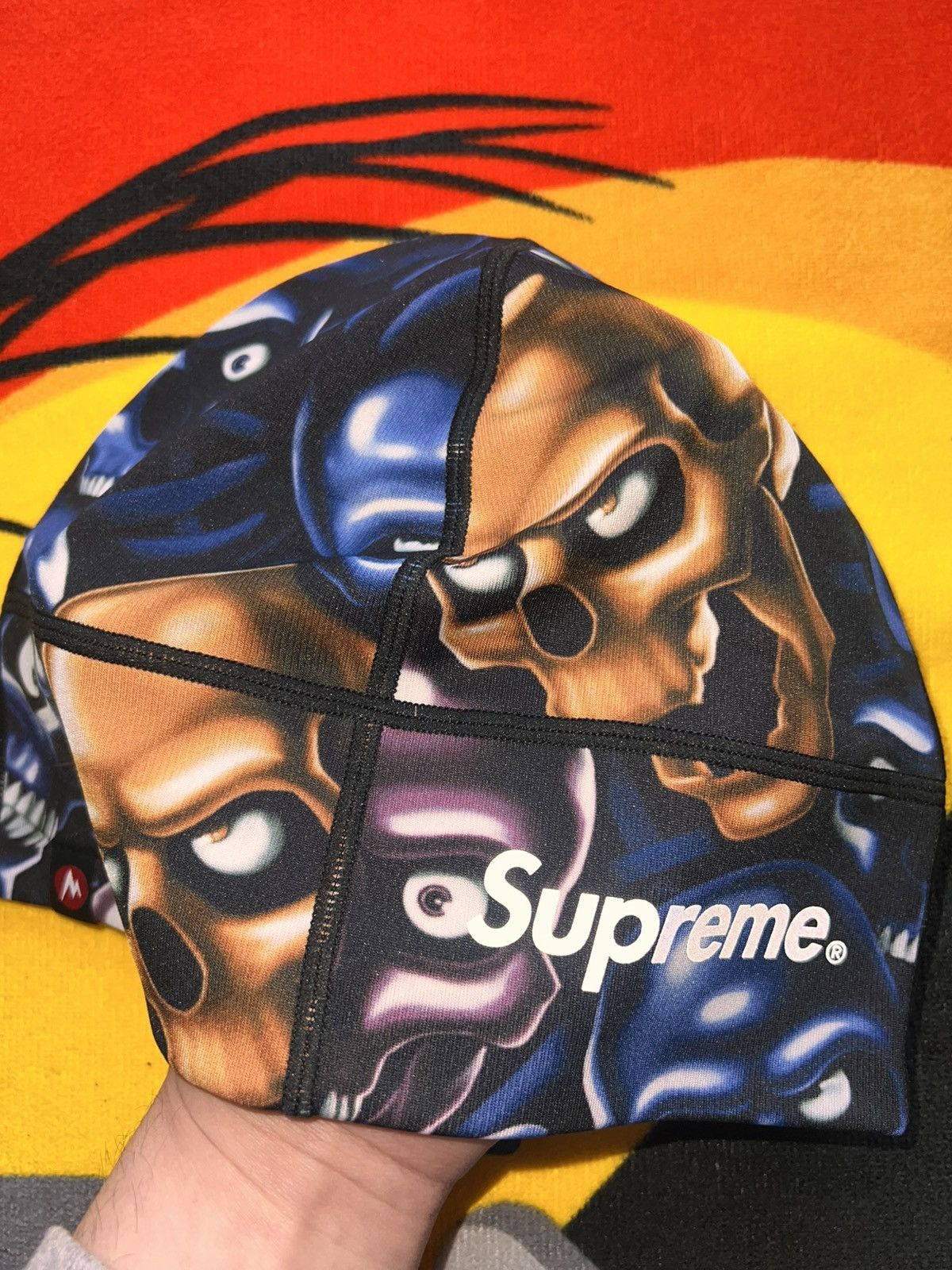 Supreme Supreme Marmot Skull Pile Base Layer Beanie (FW25) cap hat Size ONE SIZE - 14 Thumbnail