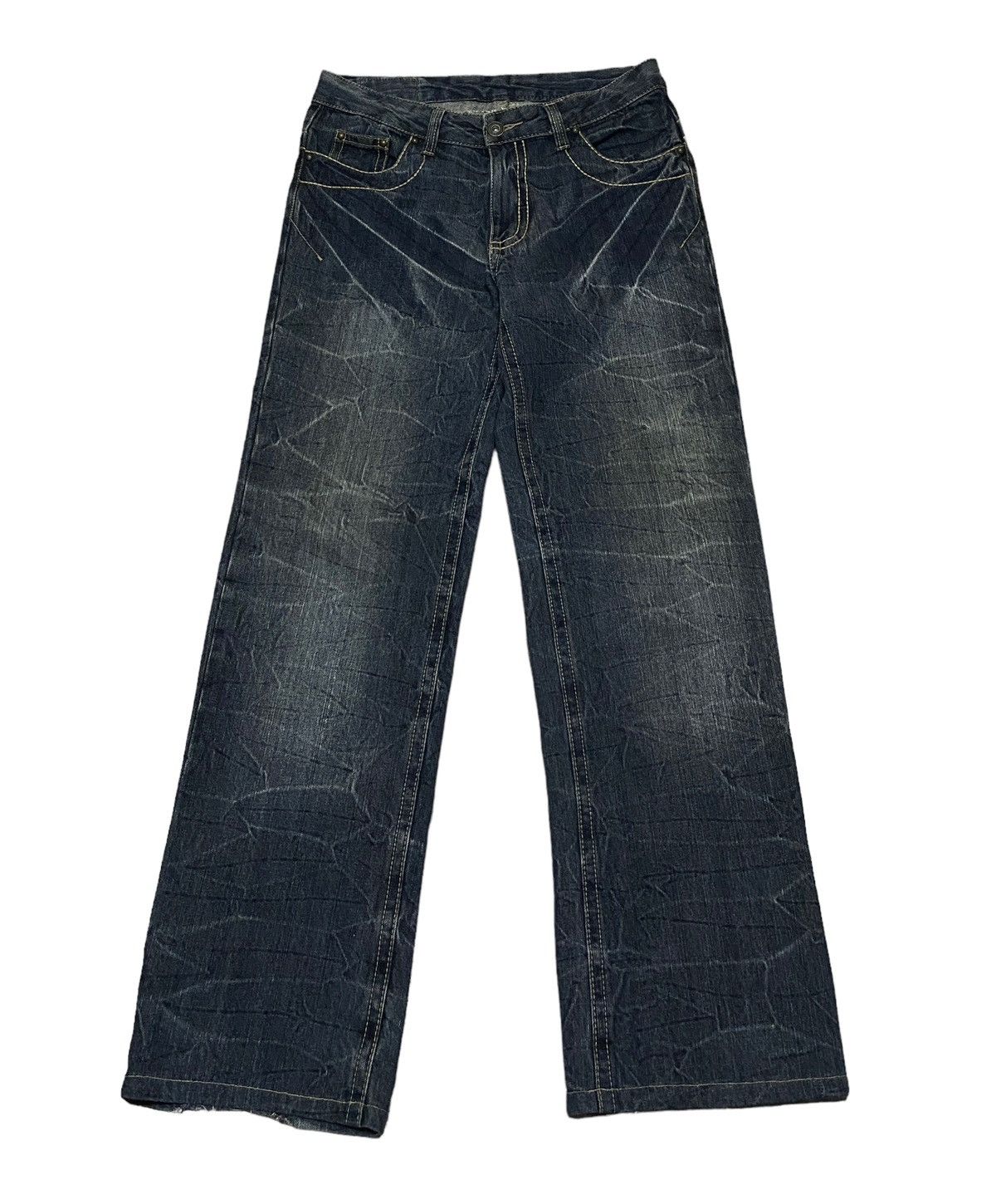 If Six Was Nine Very Rare Design Vintage Japanese Brand Sunbric Jeans 1990s Size US 34 / EU 50 - 1 Thumbnail