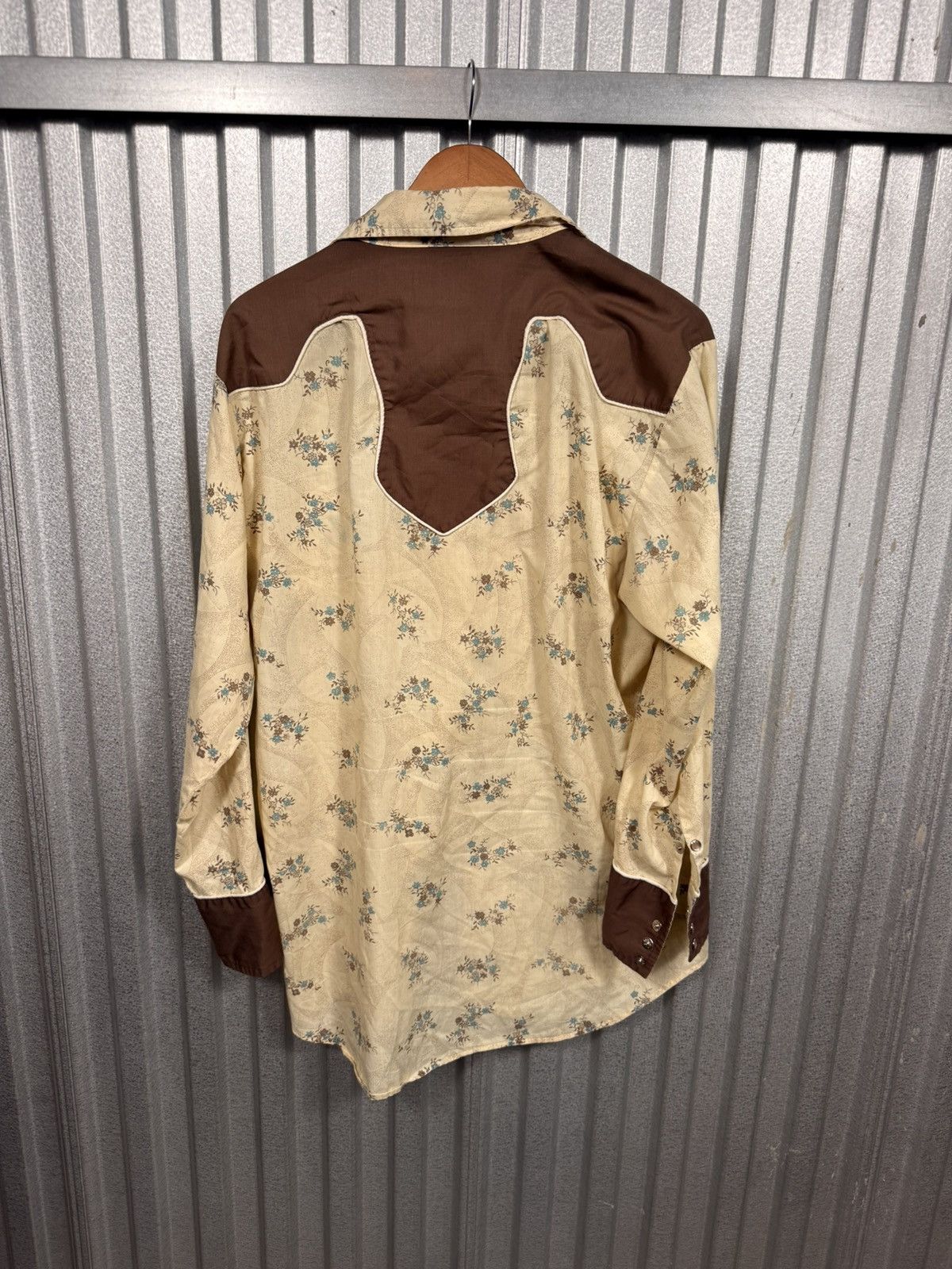 Other 70s Vintage Westerns Best Cowboy Floral Pearl Snap Shirt Size US XL / EU 56 / 4 - 9 Thumbnail