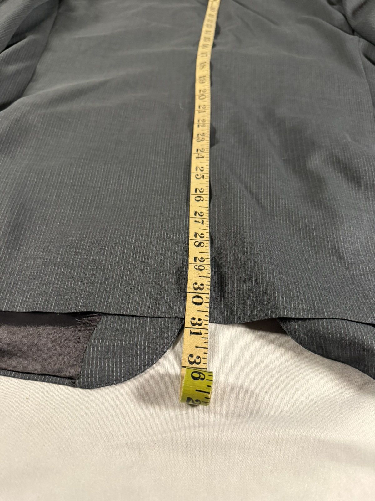 Valentino Valentino Roma Men’s 2 Button Grey Blazer Pinstripe Size 46R Size 46R - 11 Thumbnail