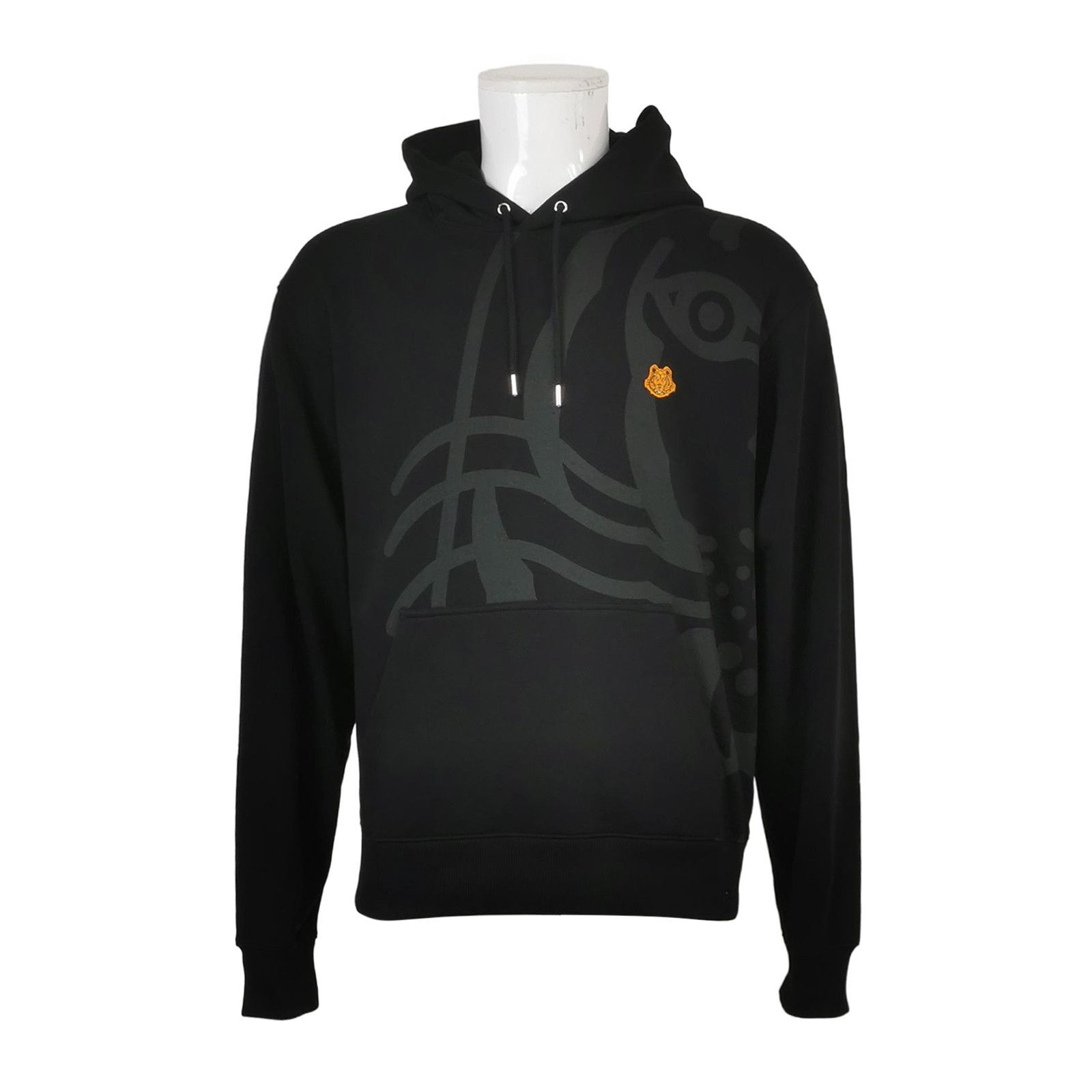 Kenzo Kenzo Black Tiger Logo Hoodie S Size US XS / EU 42 / 0 - 1 Thumbnail