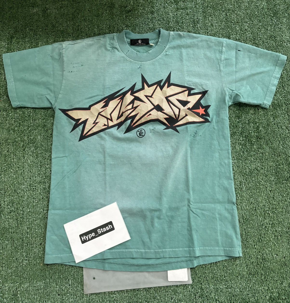 HELLSTAR Hellstar Green Crack Print Tee Size US XS / EU 42 / 0 - 1 Thumbnail