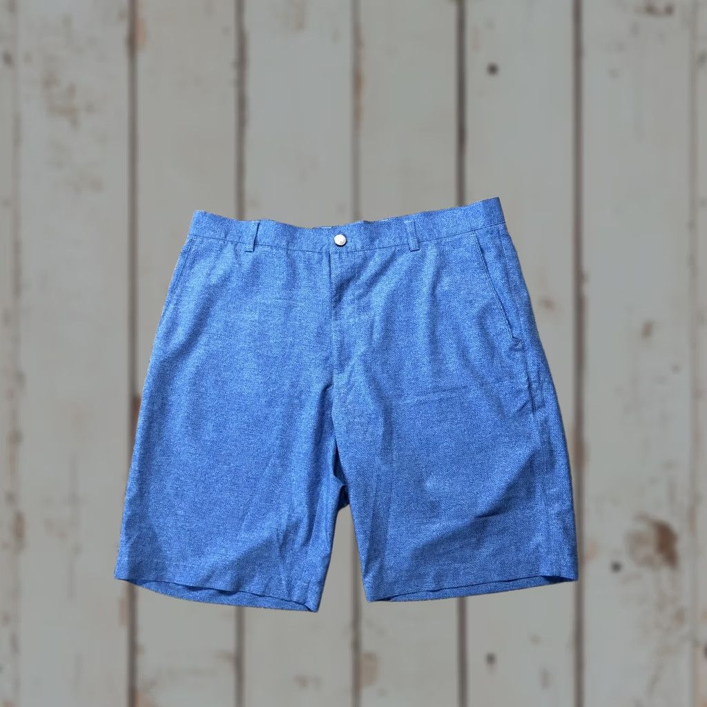 Peter Millar Peter Millar Shorts Mens 36 Blue Geometric Chino 10 Inseam Golf Casual Summer Mens Size US 36 / EU 52 - 1 Thumbnail