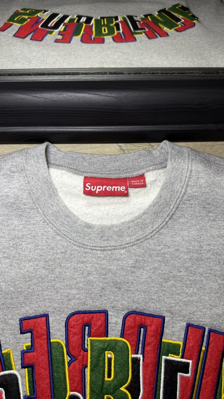 Supreme Rare Supreme Stacked Embroidered Multi Logo Sweatshirt Size US M / EU 48-50 / 2 - 5 Thumbnail