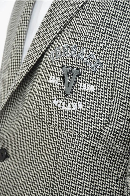 og1mm0524 Half Lined Blazer in Black/White