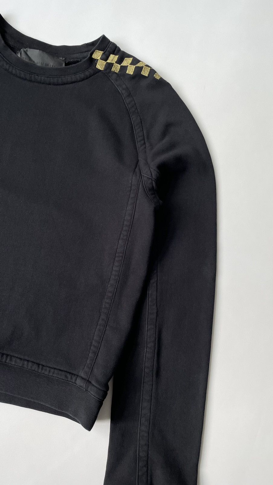Haider Ackermann Chevron Sleeve Cropped Sweatshirt Size M / US 6-8 / IT 42-44 - 6 Thumbnail