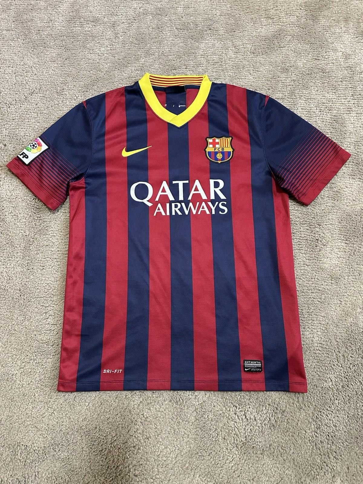 Nike Nike Barcelona 2013/14 Home Football Shirt Soccer Jersey Size US M / EU 48-50 / 2 - 1 Thumbnail