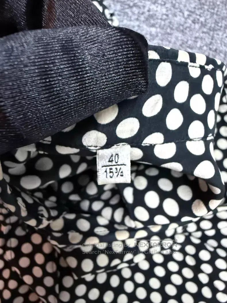 Saint Laurent Paris Saint Laurent Paris Black and White Big Polka Dot Mulberry Size US XXS / EU 40 - 4 Thumbnail