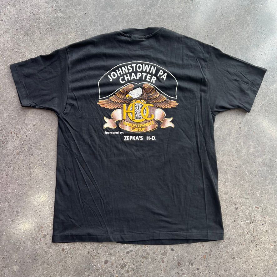 Harley Davidson × Vintage Vintage 90s Harley Davidson Owners Group Tee Size US XL / EU 56 / 4 - 3 Thumbnail