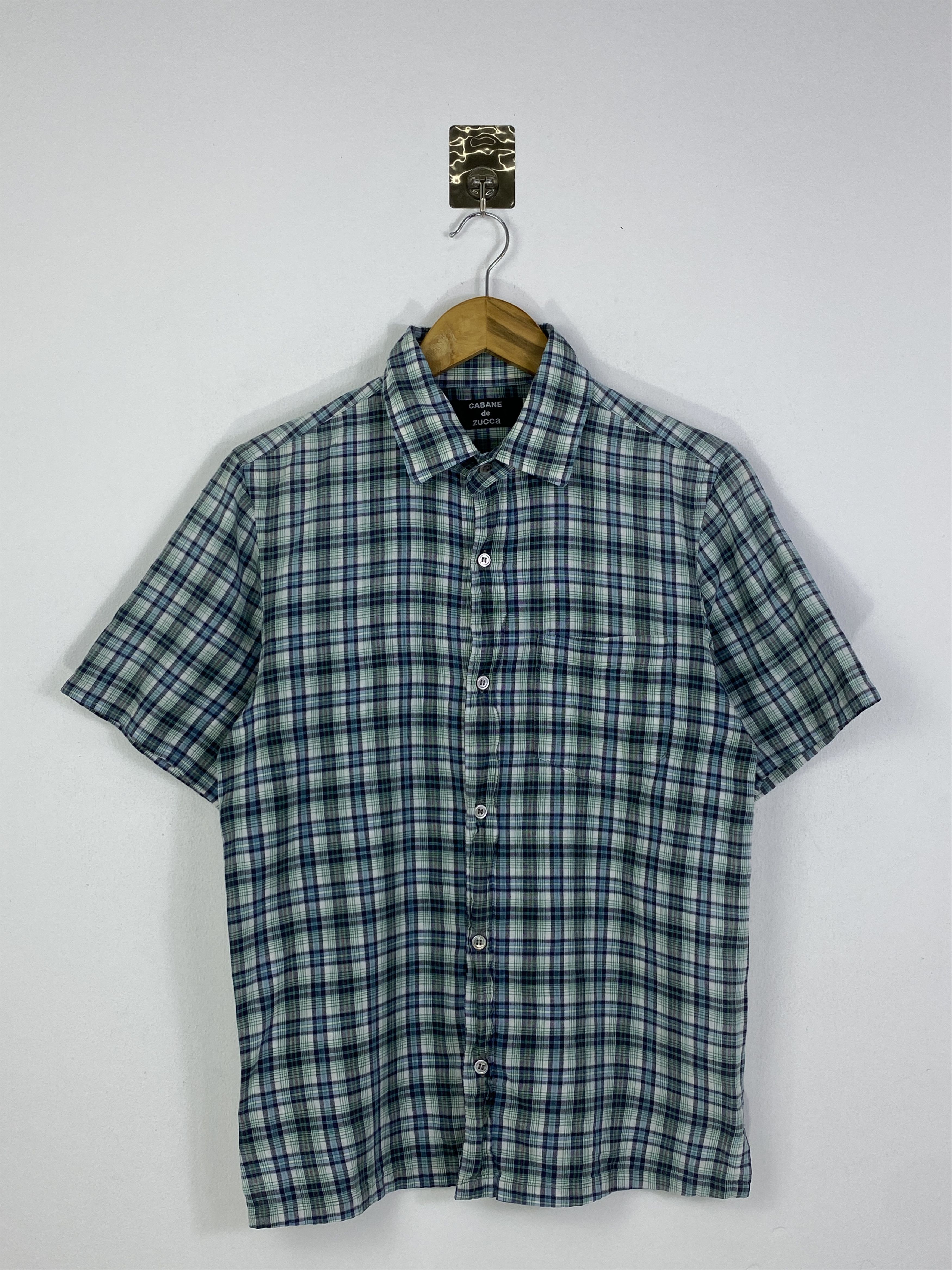 CABANE de ZUCCa Vintage Cabane de ZUCCa Checkered Button Up Shirt TA0712 Size US S / EU 44-46 / 1 - 1 Thumbnail