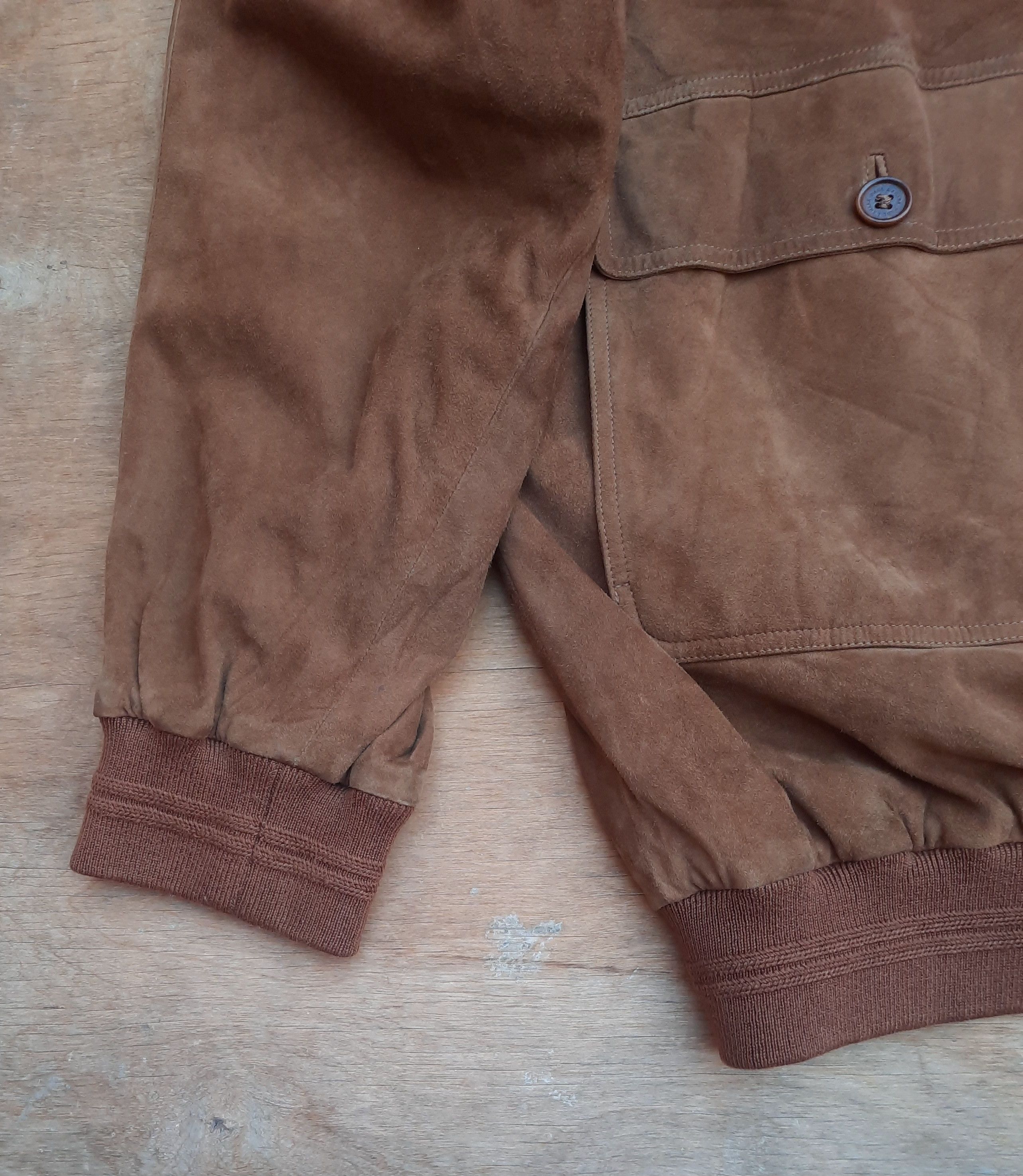 Paul & Shark Brown Suede Leather 90s Paul & Shark Yachting Jacket Size US XXL / EU 58 / 5 - 6 Thumbnail