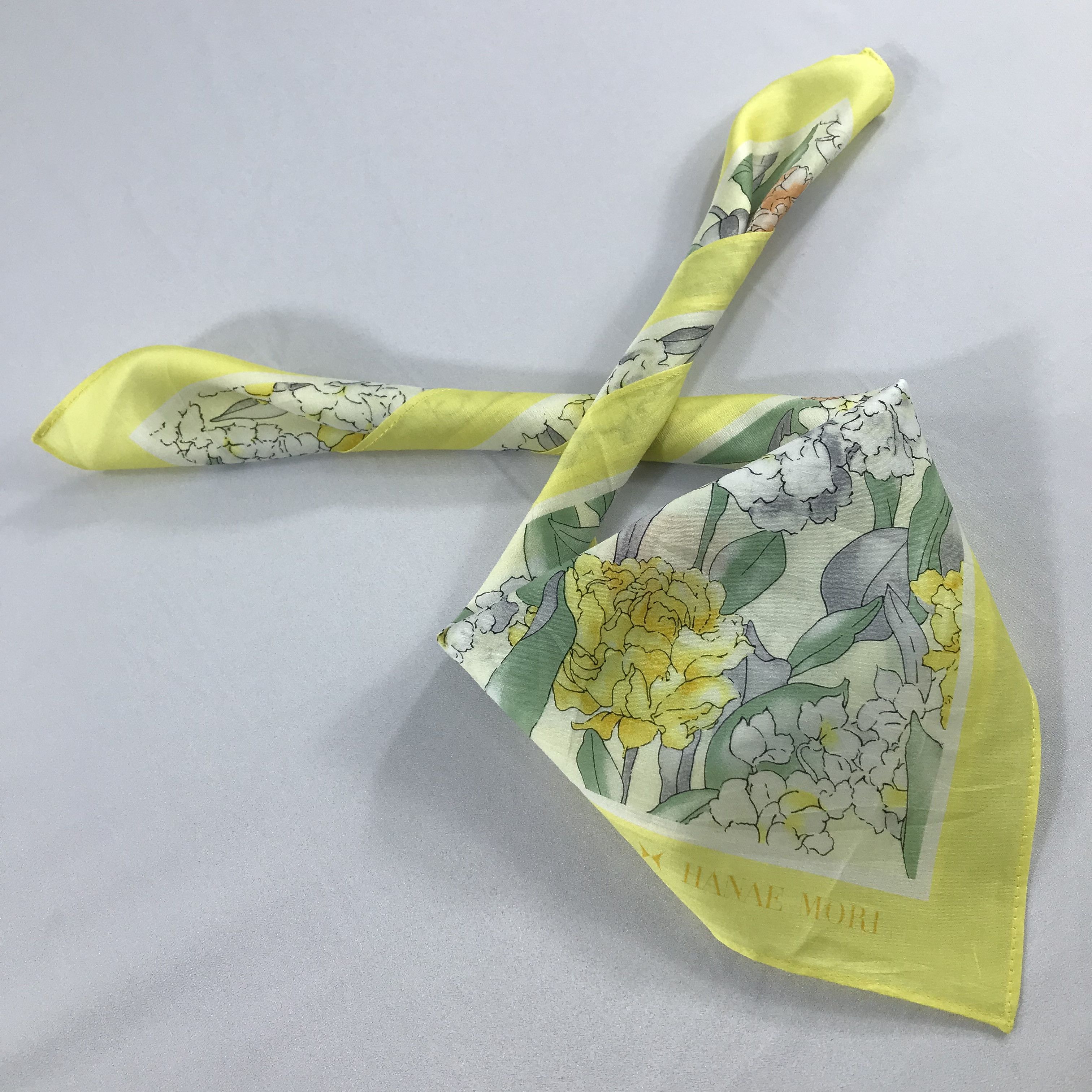 Hanae Mori Hanae Mori Bandana / Handkerchief / Neckerchief - S2512 Size ONE SIZE - 4 Thumbnail