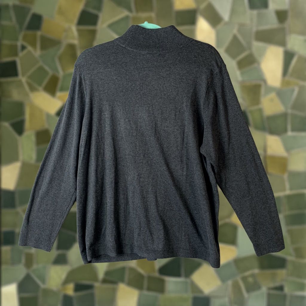 J. Jill VINTAGE J.Jill Turtleneck Sweater Womens 2X Gray Silk Cotton Quiet Luxury Old Money Size XXL / US 16-18 / IT 52-54 - 1 Thumbnail