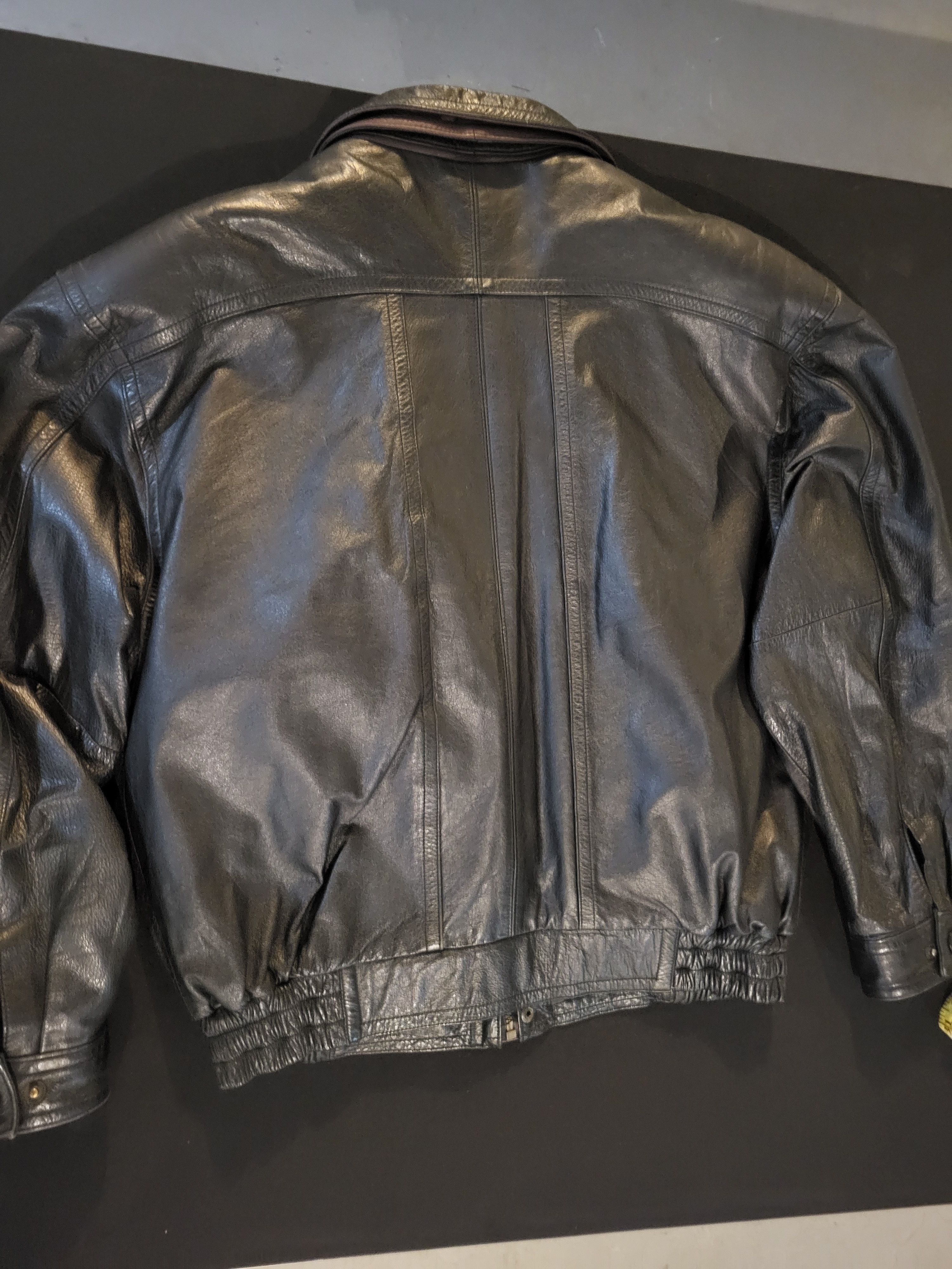 Other Vintage, Tip Top Tailor, Black Leather Jacket Size US M / EU 48-50 / 2 - 7 Thumbnail