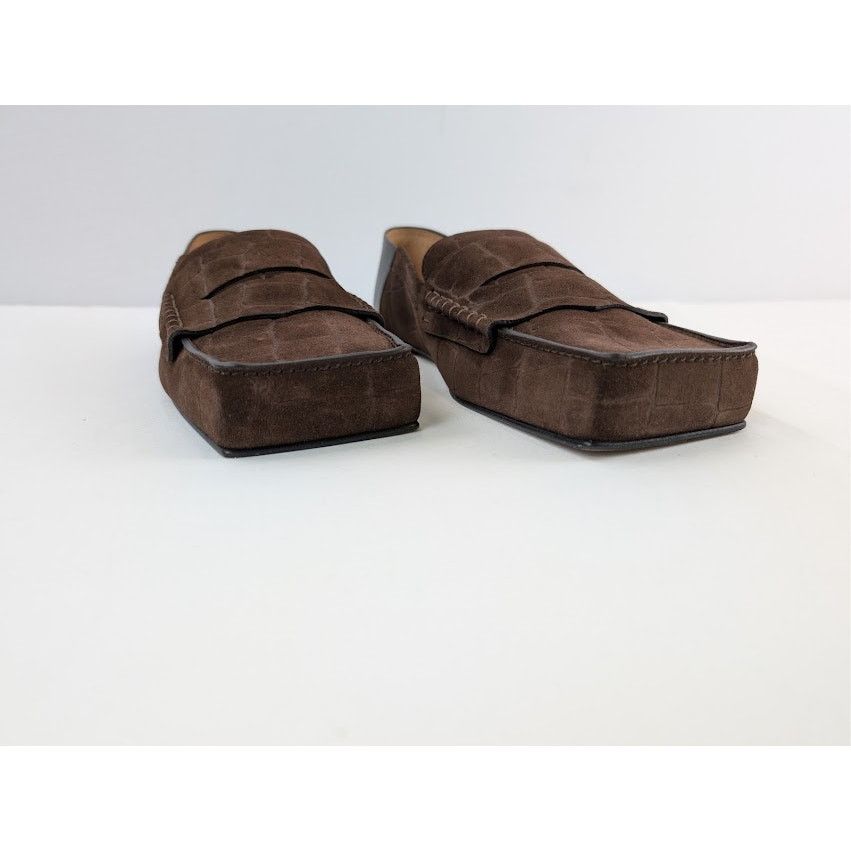 Jacquemus o1rshd1 Les Mocassins Carre Loafer Boots in Dark Brown Size US 12 / EU 45 - 5 Thumbnail