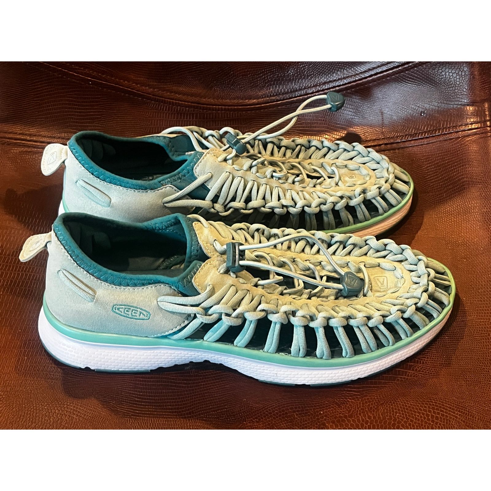 KEEN KEEN Uneek O2 Corded Stretch Sport Sandals Green Women's 10 Size US 10 / IT 40 - 4 Thumbnail