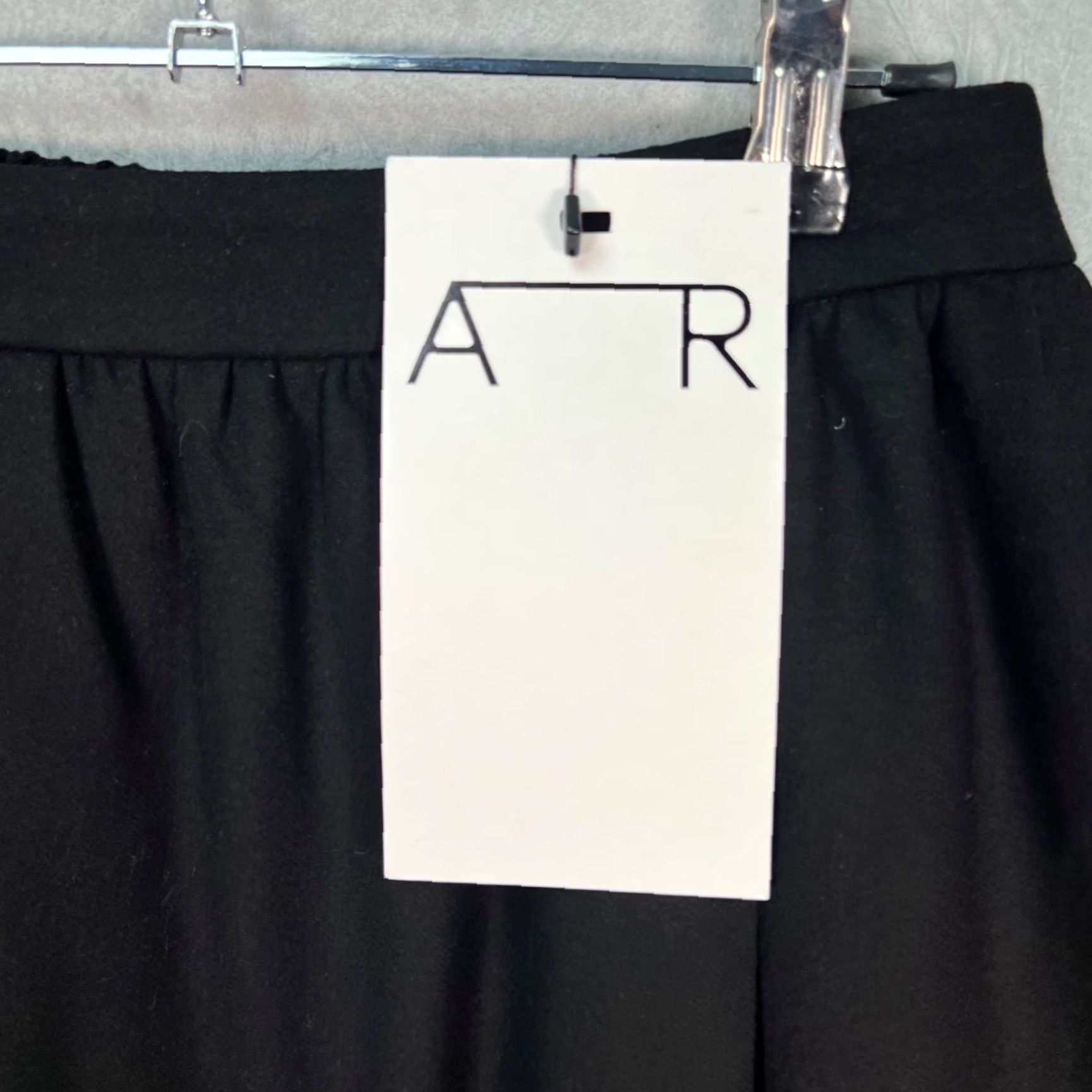 Vintage Pre Preworks Womens Midi Skirt Black Elastic Waist A-Line Elastic Waist, Knee-Length Size 32" / US 10 / IT 46 - 6 Thumbnail