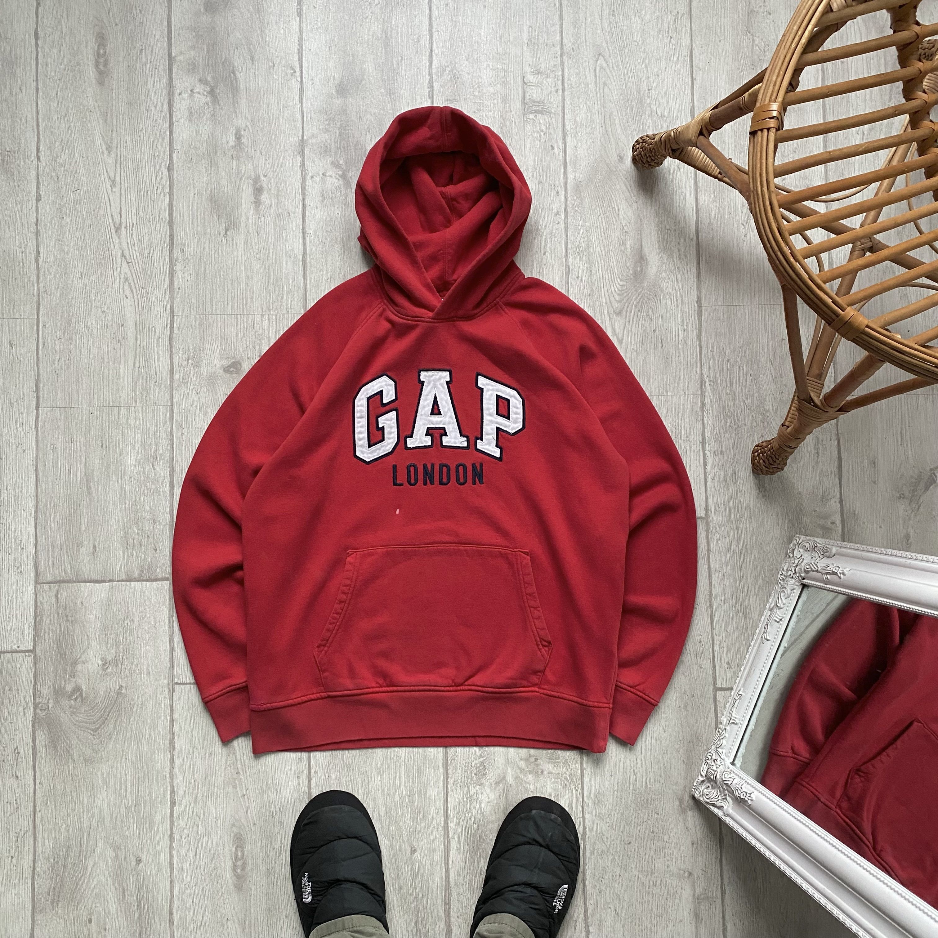 Gap Vintage 00s Gap London spellout Hoodie y2k Boxy Size US M / EU 48-50 / 2 - 1 Thumbnail