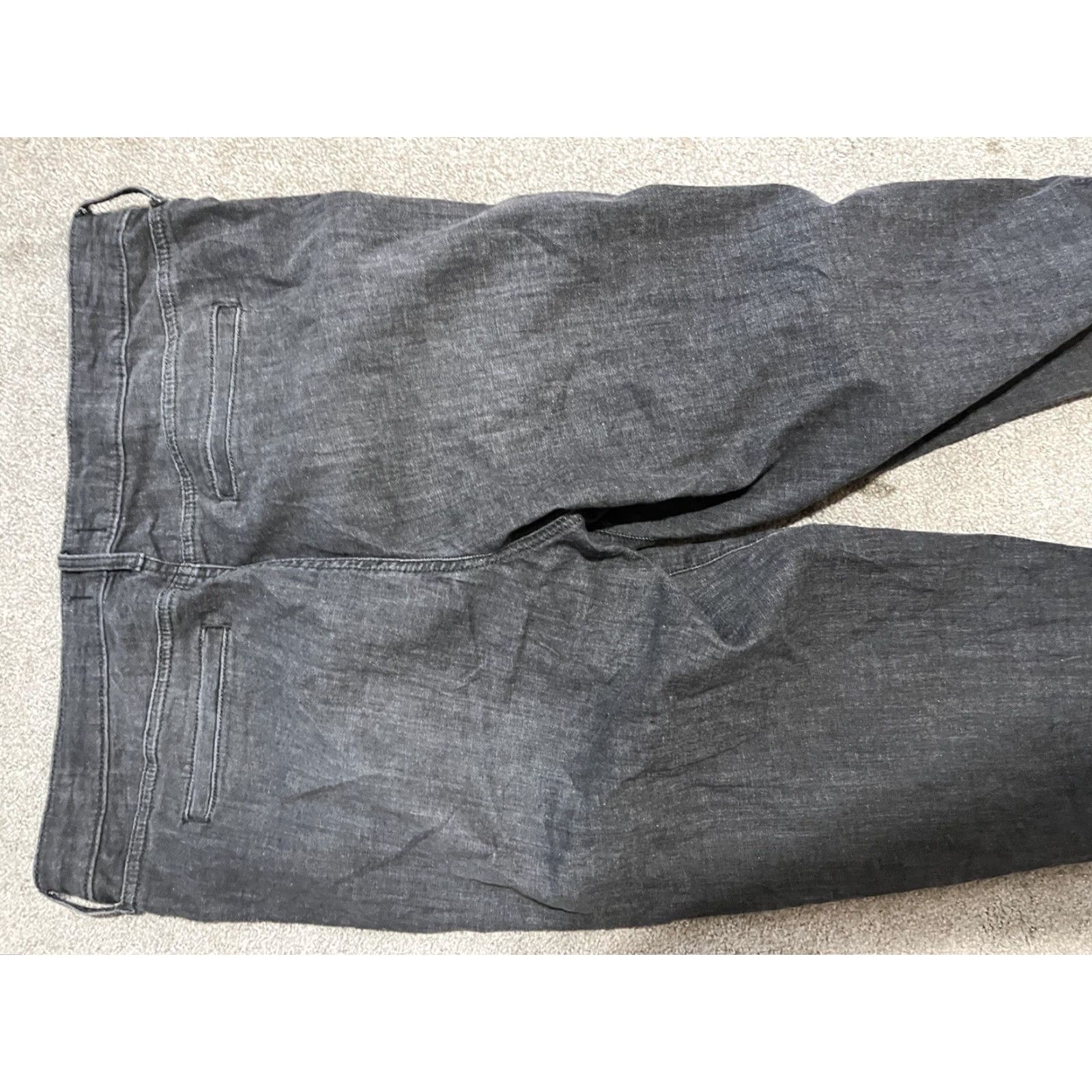 NYDJ NYDJ Jeans Womens 10 Gray Carrot Tapered Mid Rise Cuffed Stretch Dark Wash Denim Shoes? Size 32" / US 10 / IT 46 - 4 Thumbnail