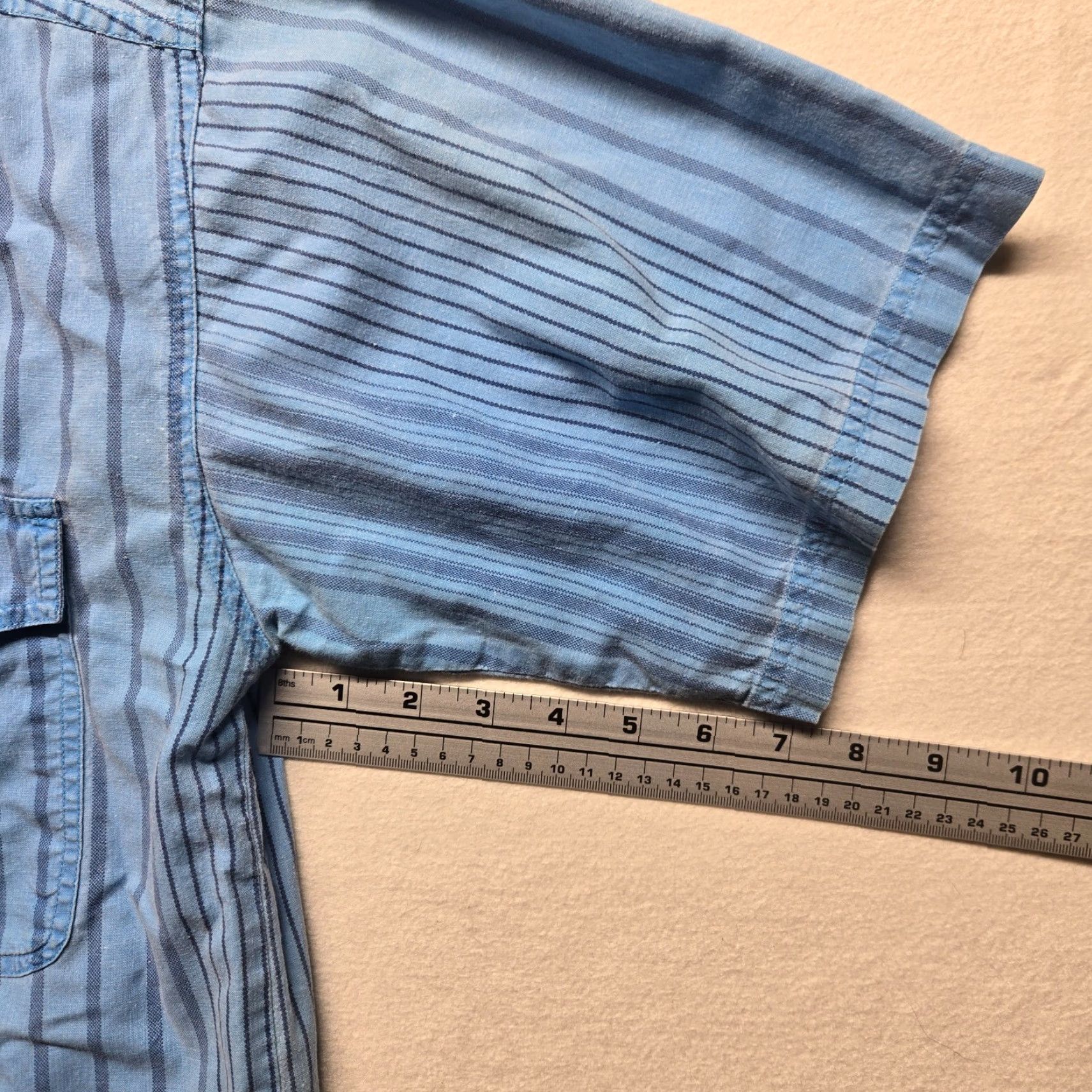 Vintage Mr. Respect Shirt Button-Up Casual Cotton Blue Short Sleeve Men M Medium Size US M / EU 48-50 / 2 - 5 Thumbnail