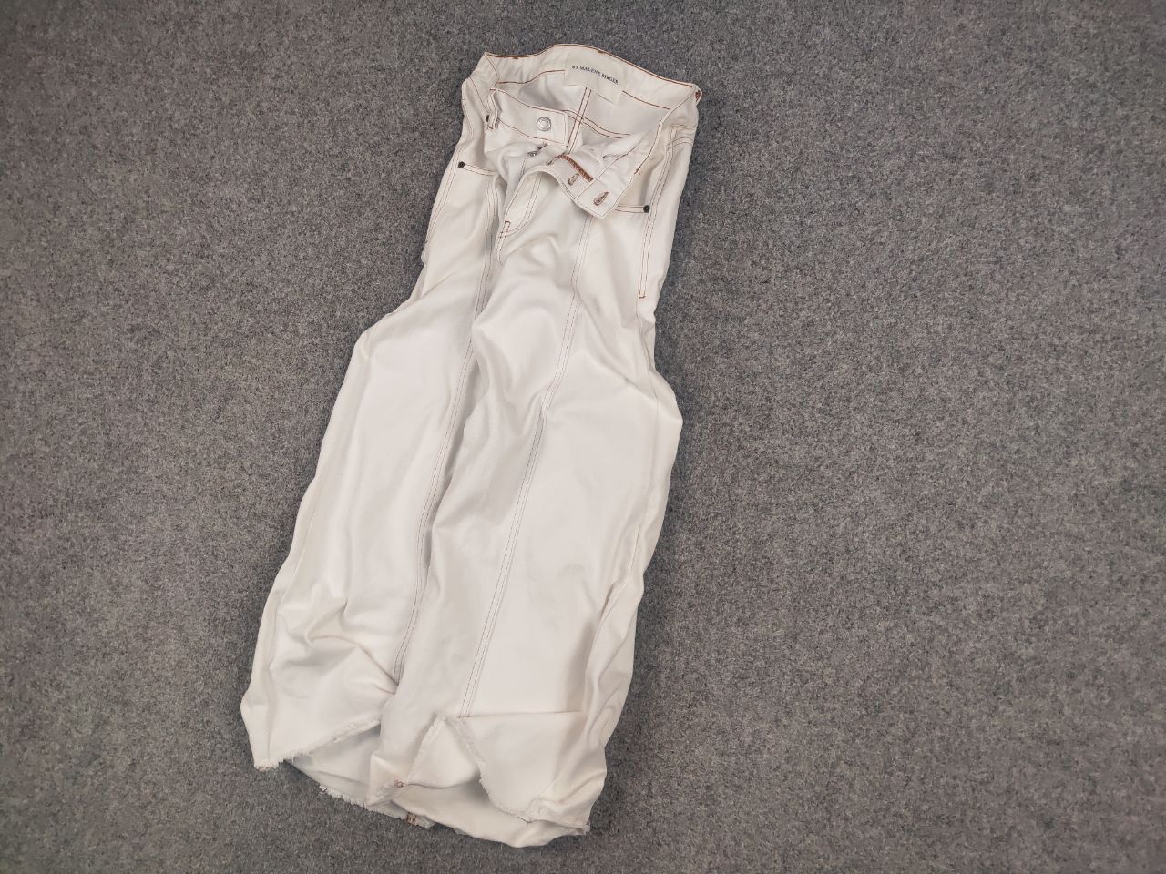 By Malene Birger Design Wayde White Baggy Wide Leg Jeans, Women's (Size 28) — image 3 of 6