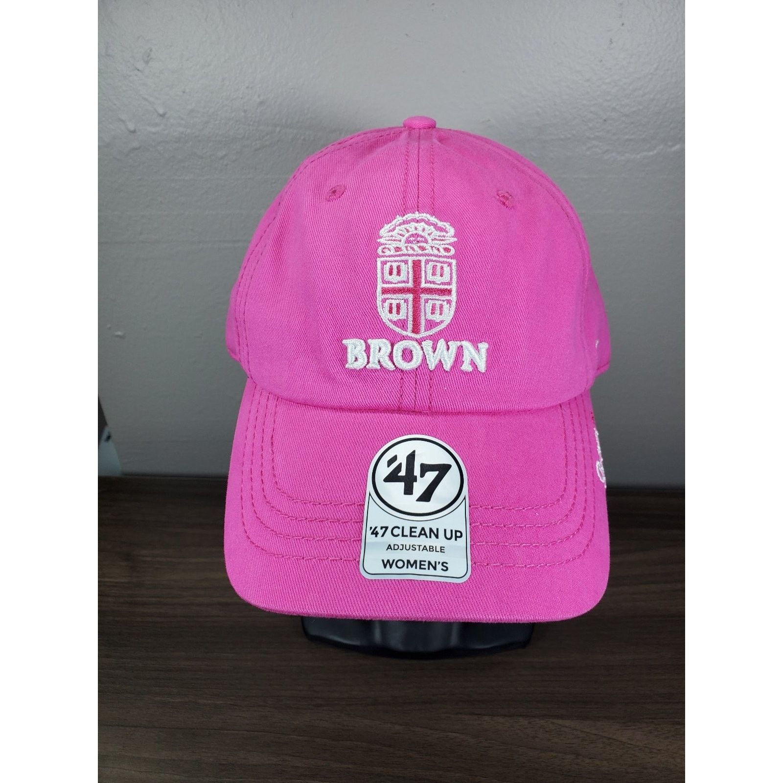 47 Brand × NCAA Brown University Hat '47 Brand Clean Up Pink NCAA Ivy League Size ONE SIZE - 2 Thumbnail