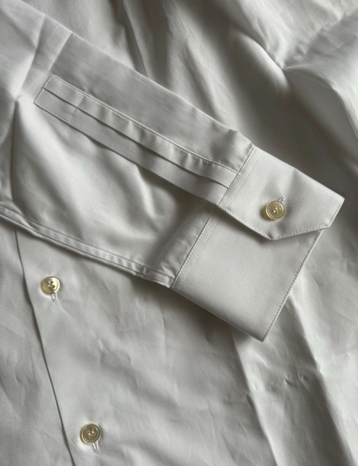 Saint Laurent Paris × Yves Saint Laurent Saint Laurent YSL Cotton Poplin Shirt White Shirt2412- Size US M / EU 48-50 / 2 - 5 Thumbnail