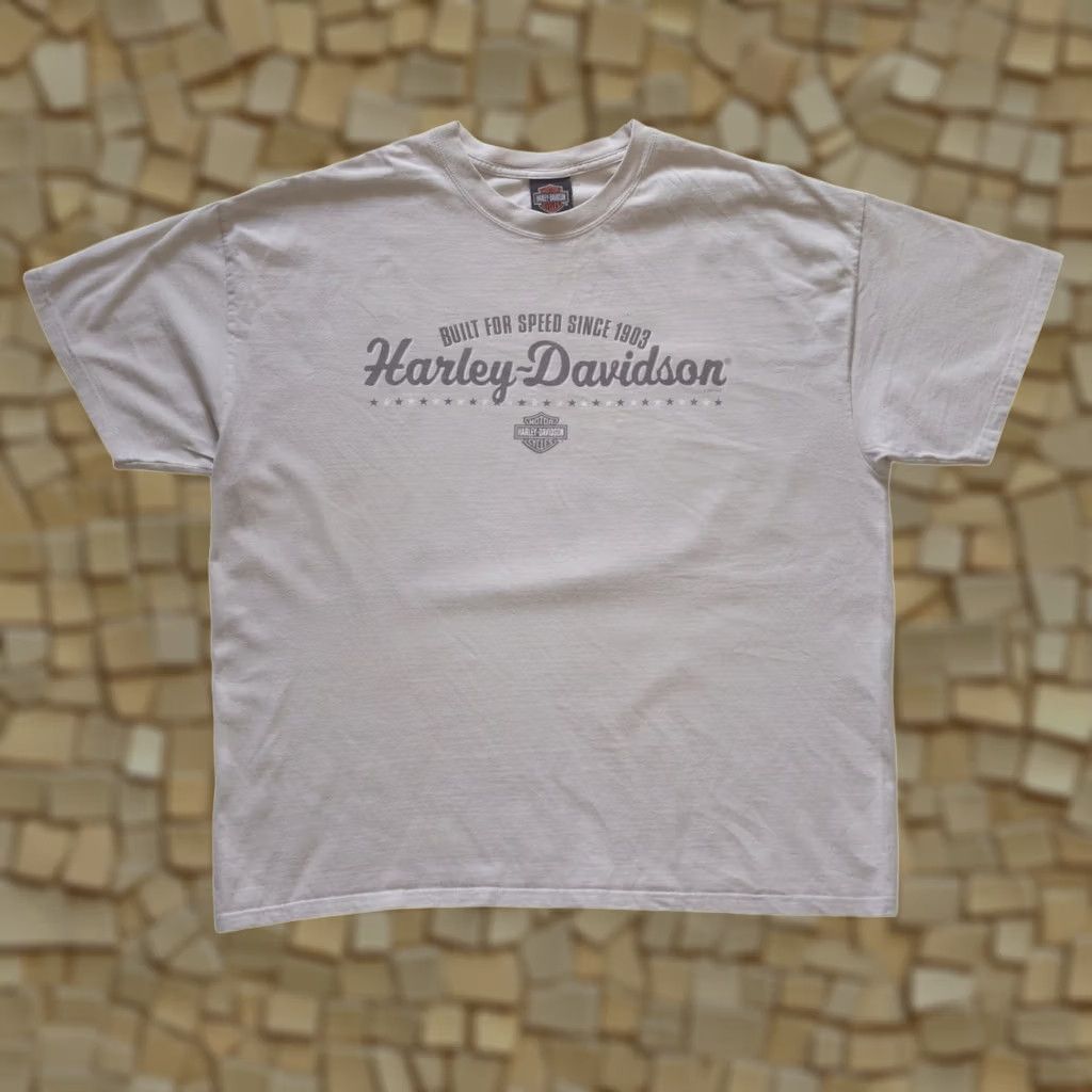 Harley Davidson VINTAGE HARLEY DAVIDSON T-SHIRT 90s MOTORCYCLE BEYOND SPEED BEEFY-T 2XL BEIGE Mens Size US XXL / EU 58 / 5 - 1 Thumbnail