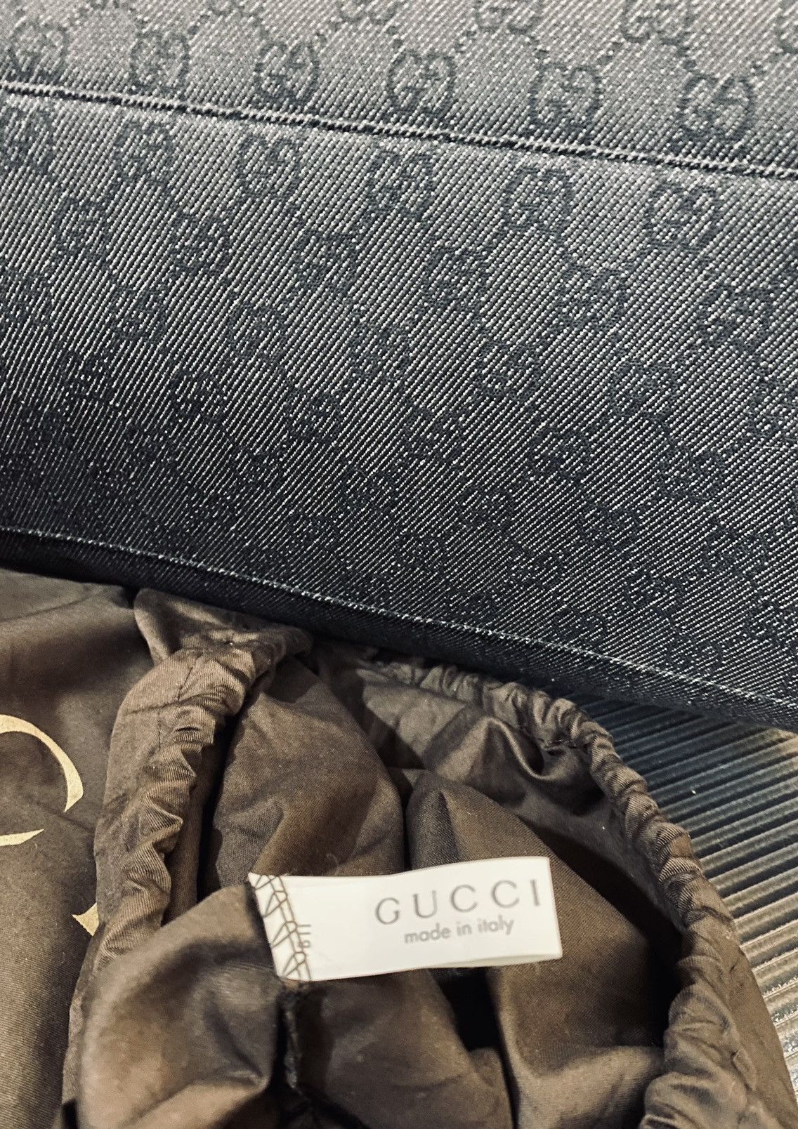 Gucci Gucci 🇮🇹 Nero GG kanvas/leather carry all bowler unisex NEW Size ONE SIZE - 18 Thumbnail